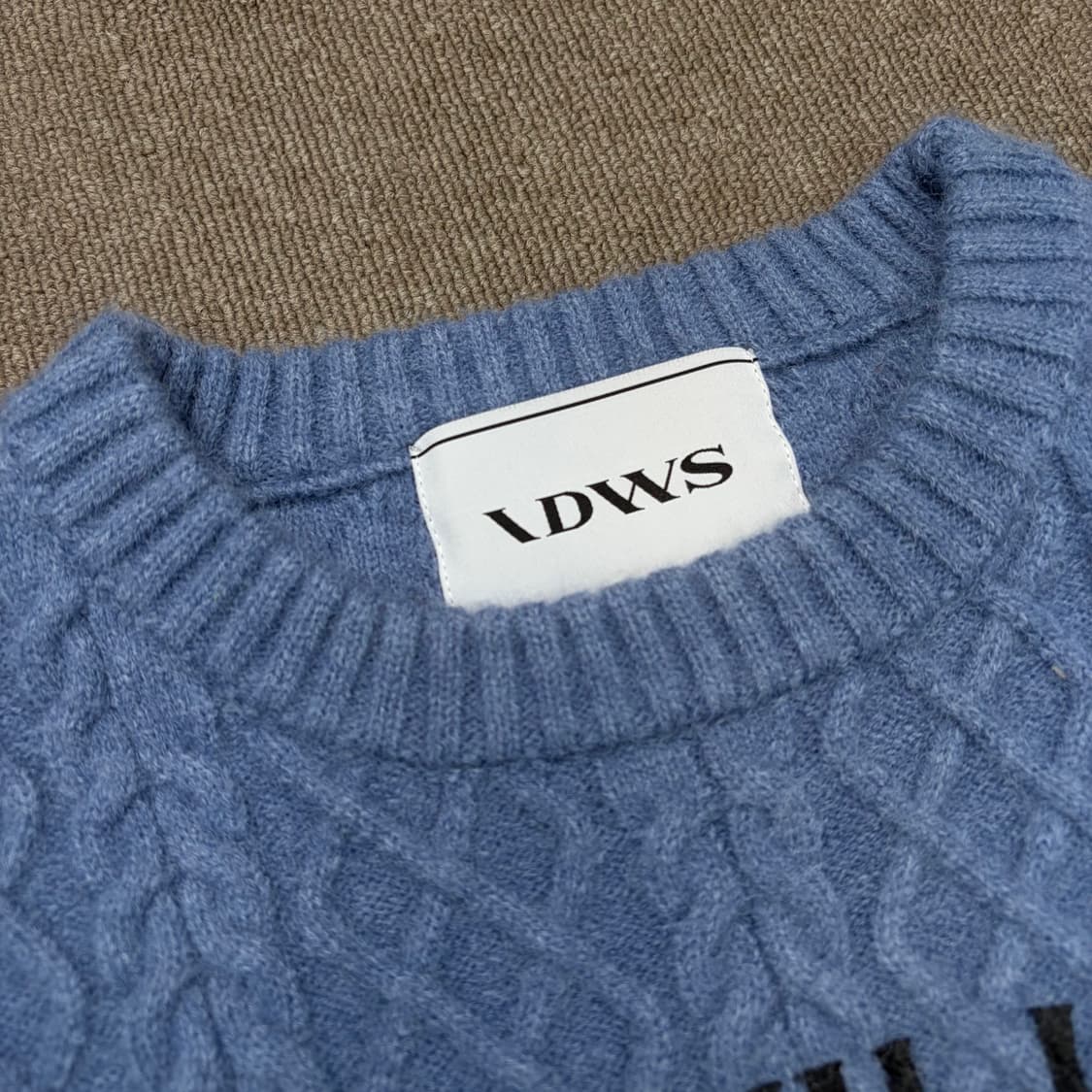 IDWS Dusky Day 아돈워너셀 케이블 프린트 니트  상품이미지2