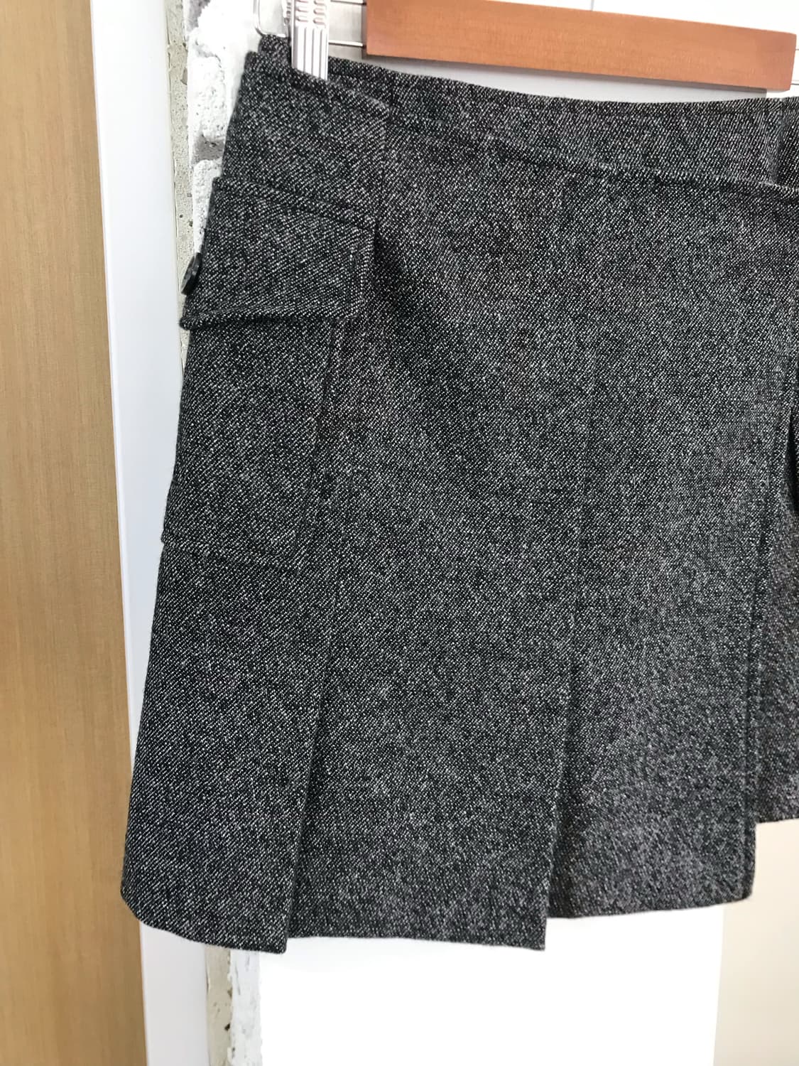 회색 밸트 랩스커트 상품이미지9