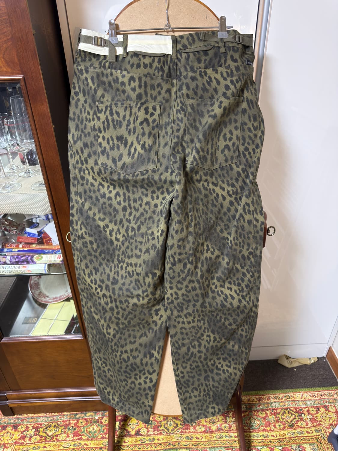 앤더슨벨 레오파드 크로스-오버 와이드 진 32 상품이미지3