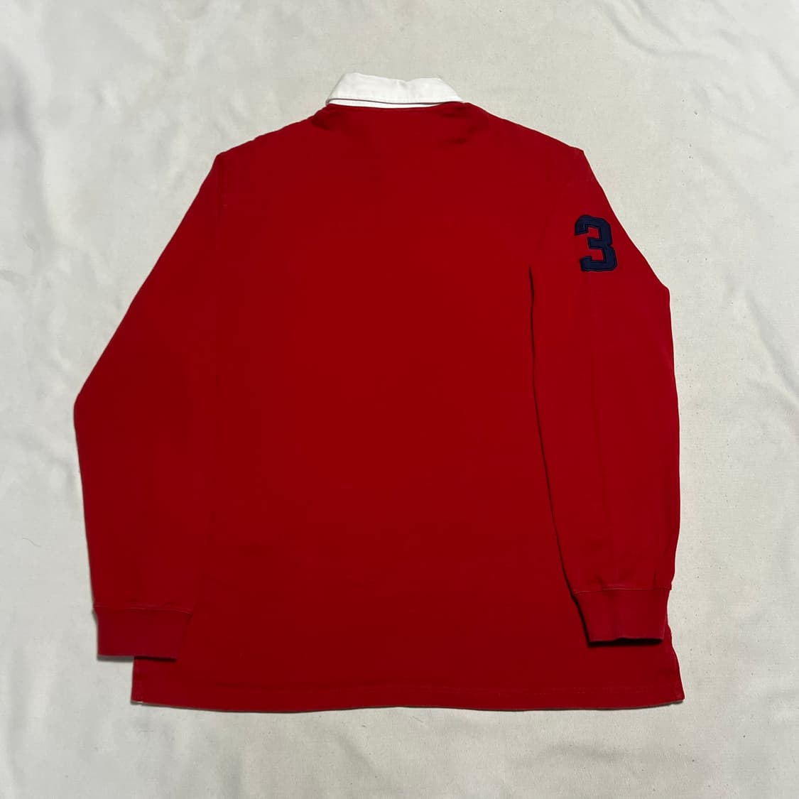 L 폴로랄프로렌 빅포니 레드 럭비 티셔츠 상품이미지3