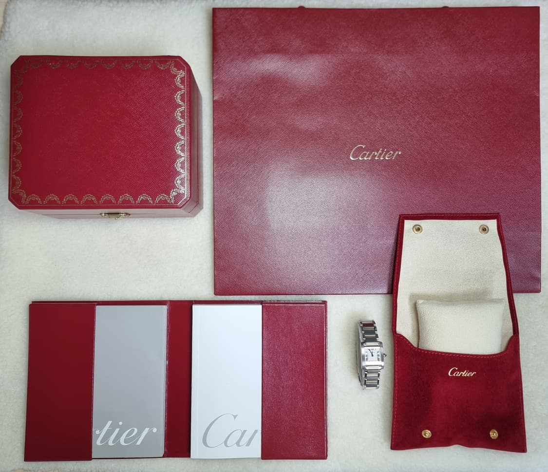 [까르띠에 정품보증서] 탱크 프랑세즈 18K 콤비 S 쿼츠 여성시계 07 상품이미지10