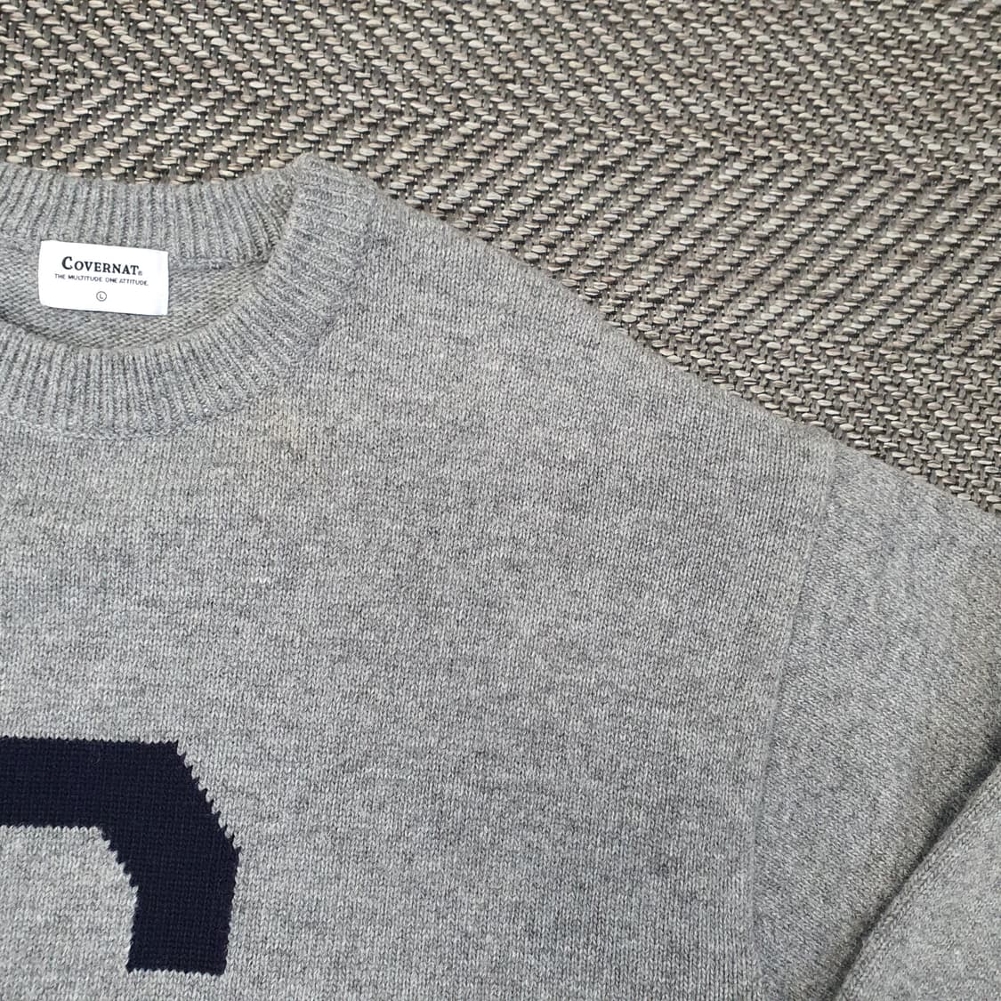 커버낫 오버핏 니트 스웨터 남자105 상품이미지3