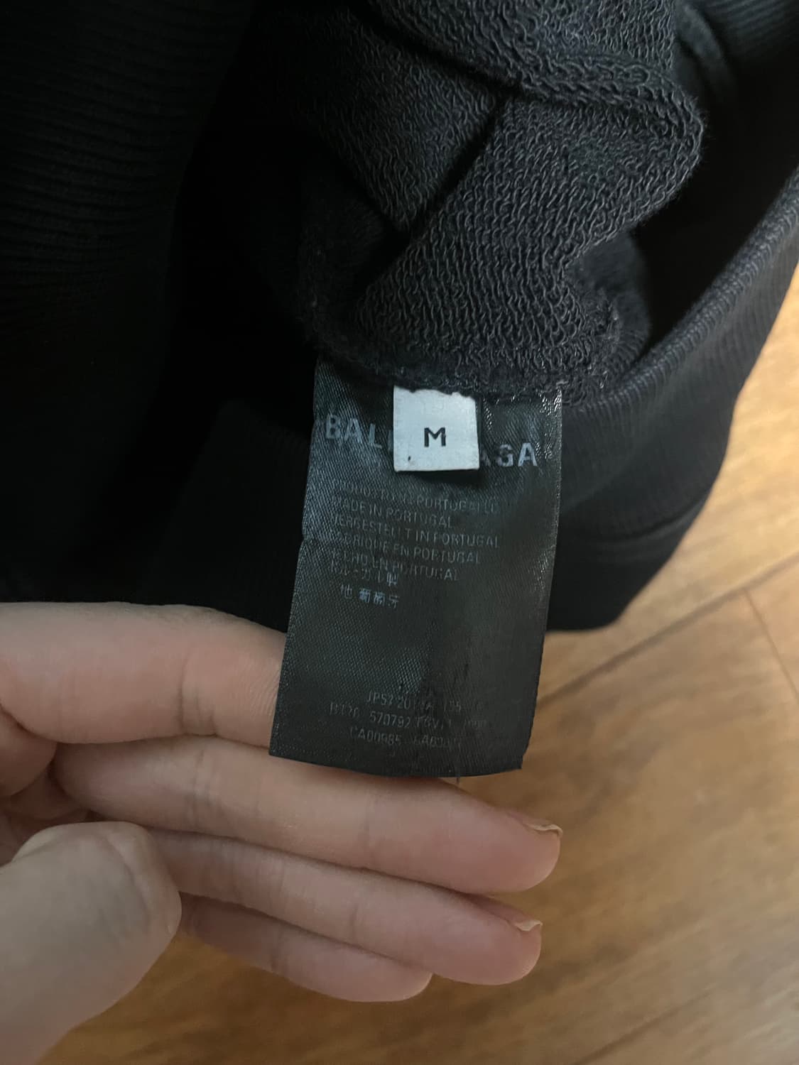 발렌시아가 웨이브로고 후드티m 상품이미지5