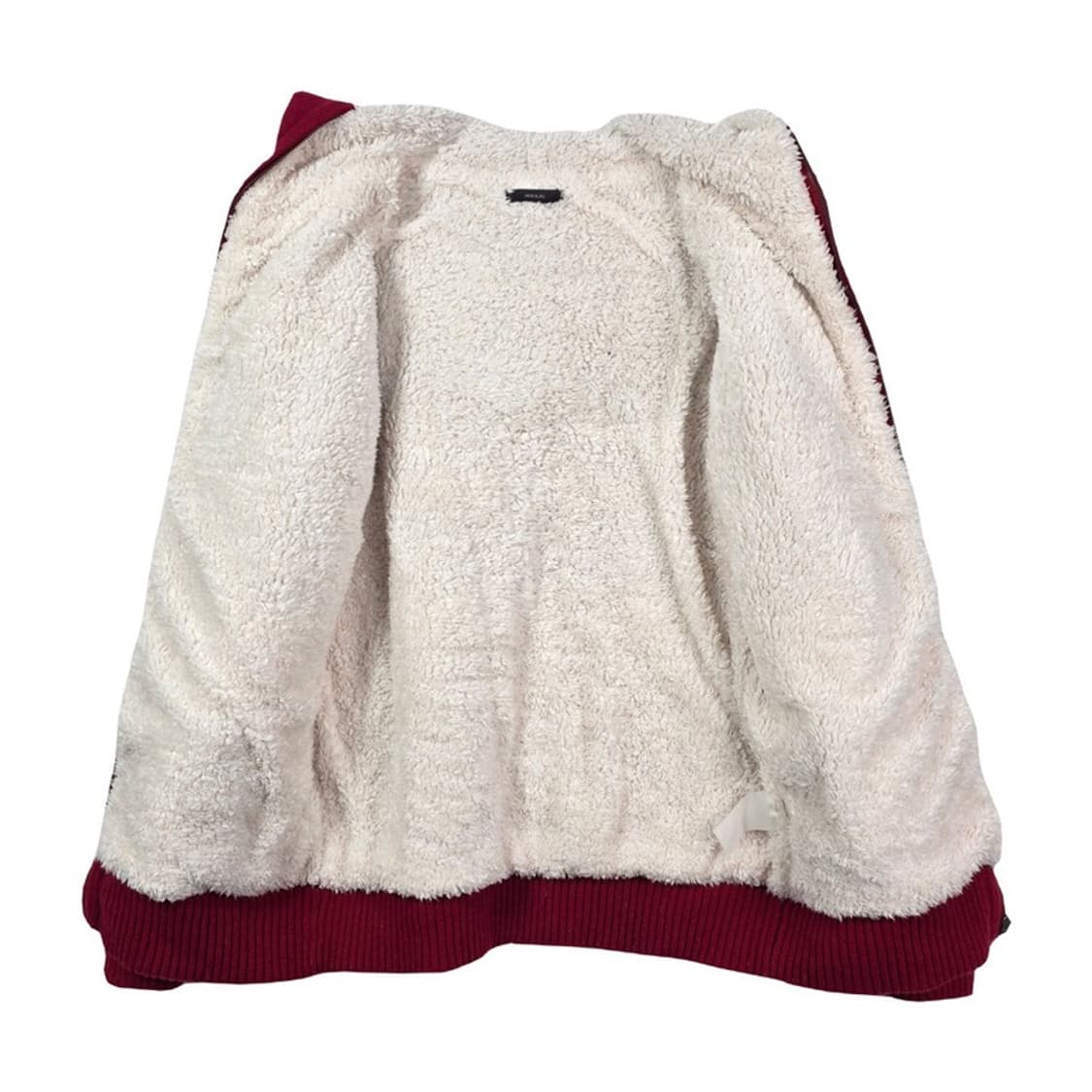 잭앤질 빈티지 무드 노르딕 순록 패턴 보아털 후드 집업 상품이미지6