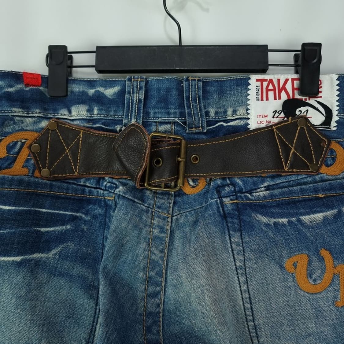 [빈티지] 와이드 신치백 데님 팬츠 청바지 M19273 상품이미지5