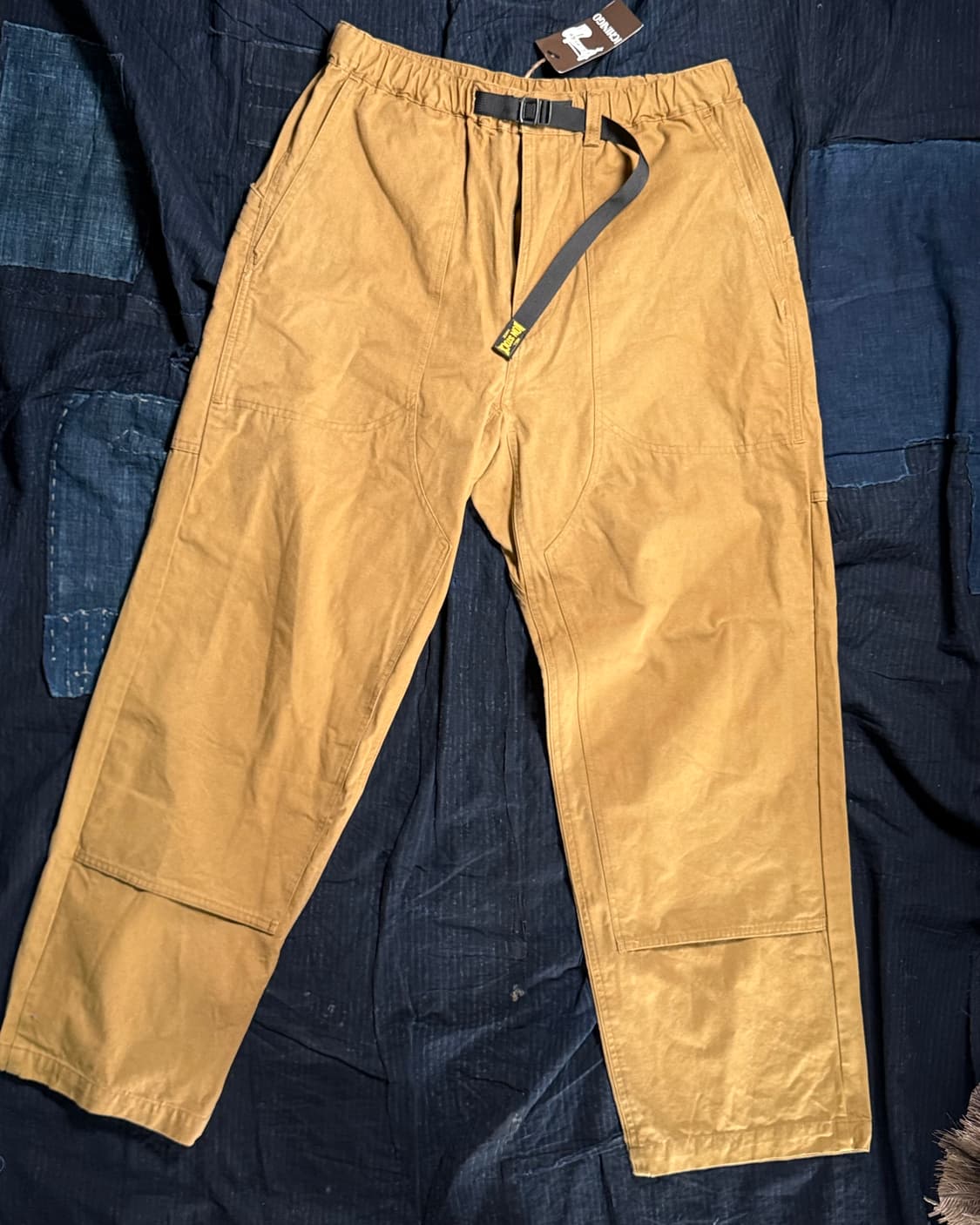 논스탁 10oz 코튼 캔버스 클라이밍 팬츠 - 카키 M 상품이미지1