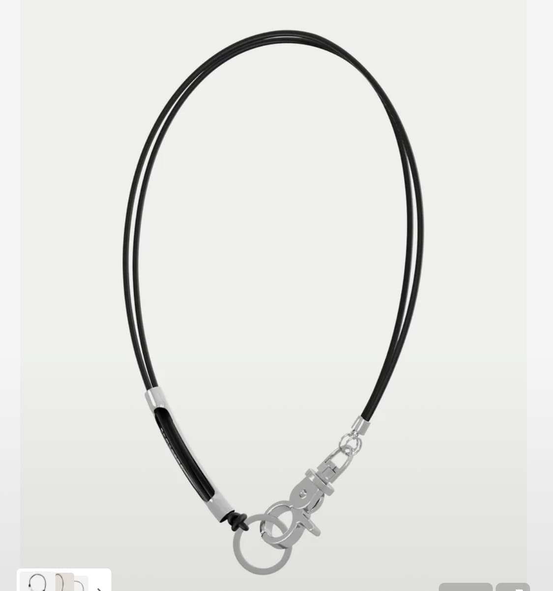 3way sporty necklace black 판매 상품이미지1