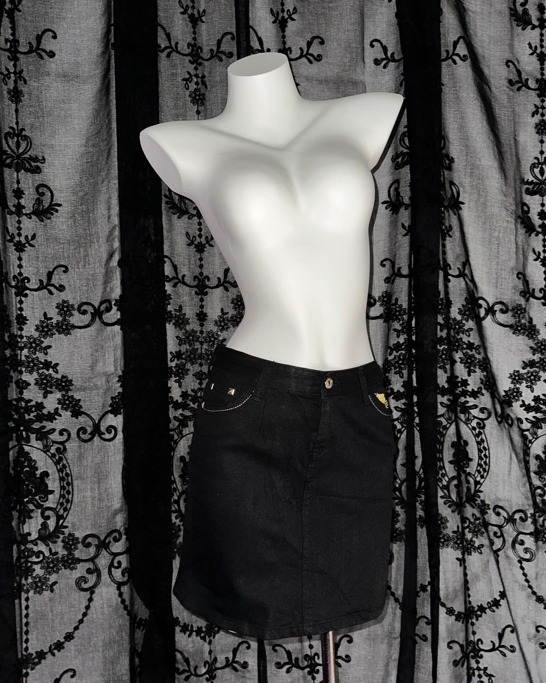 #jabajeans black/gold skirt 상품이미지3
