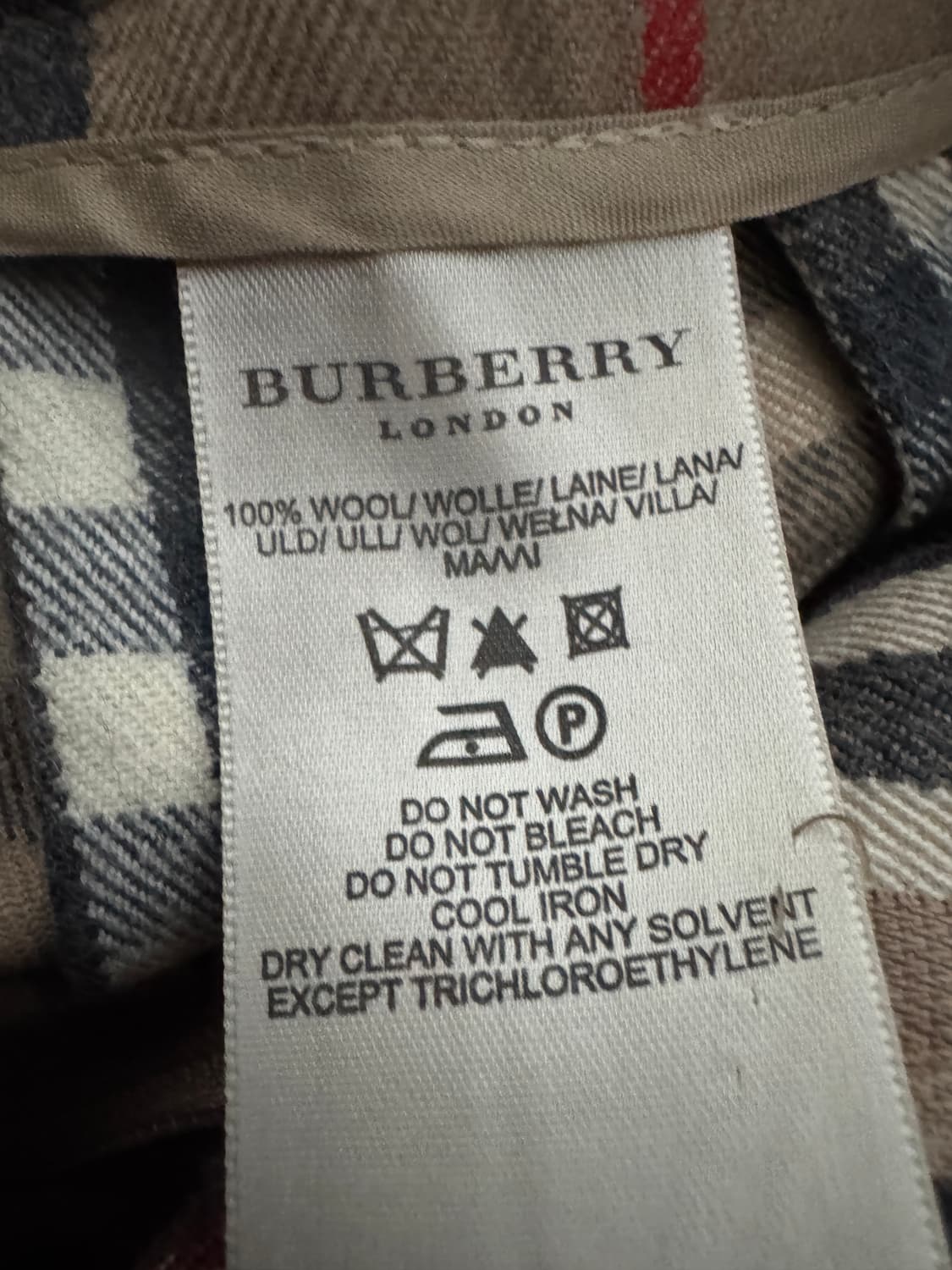 여성 버버리 런던 시그니처 노바체크 양모 플리츠 스커트 상품이미지3