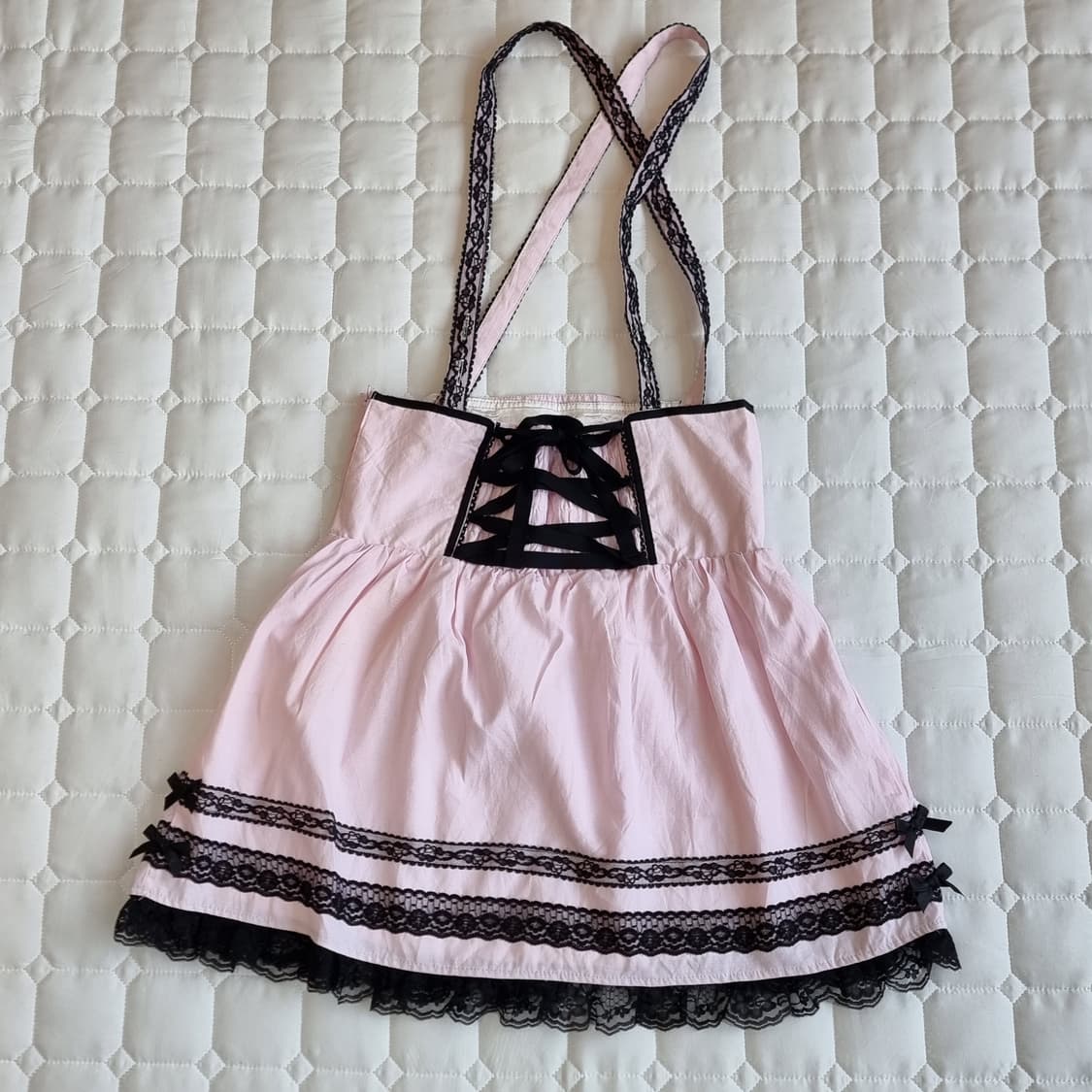 트랄라라 레이스 멜빵 핑크 원피스 상품이미지8