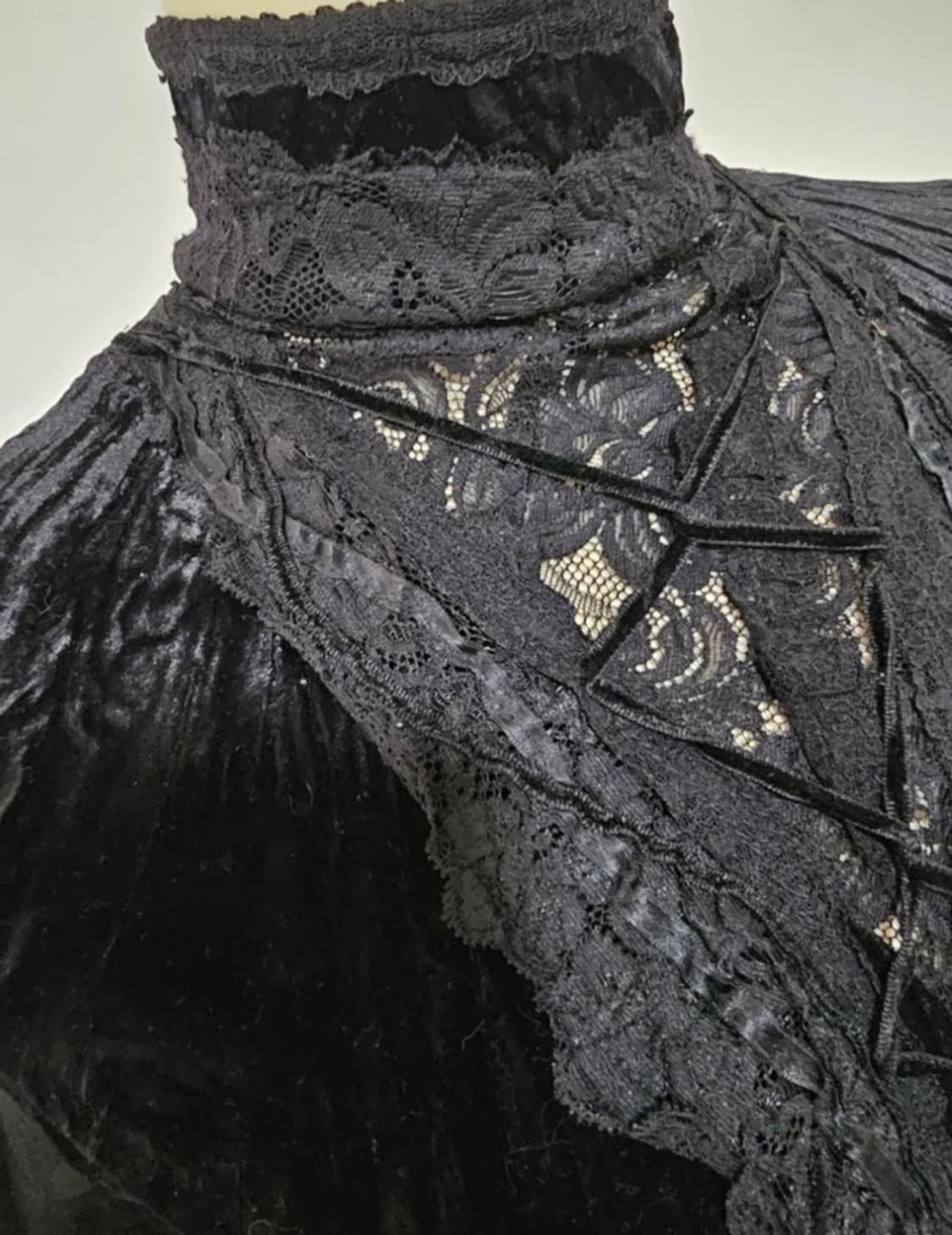 OBZEE오브제 크리즈 처리된 공주풍 브라우스 44~작은55 상품이미지4