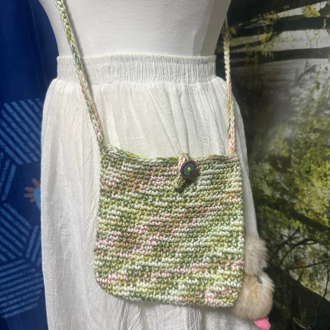 빈티지 히피 뜨개 모리걸 크로스백 상품이미지4