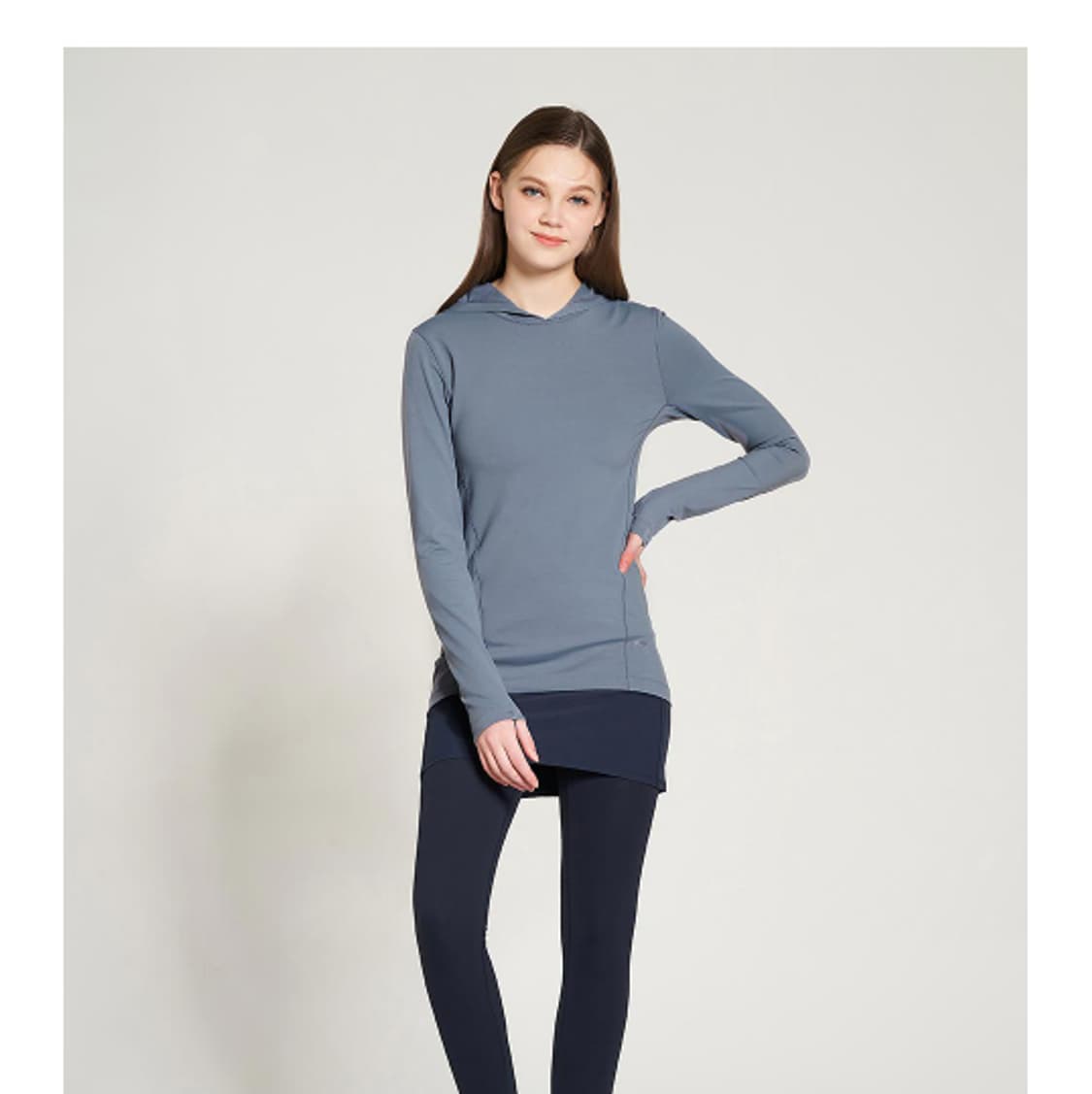 안다르 여성 운동복 후드티 블랙 상품이미지5