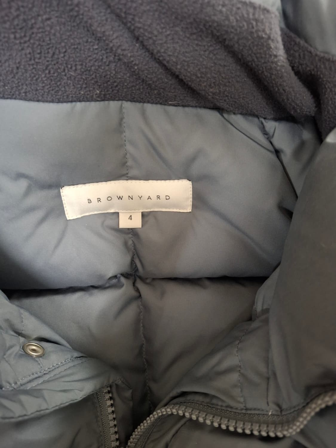 [4] 브라운야드 유틸리티 구스다운 블루그레이 패딩 상품이미지2