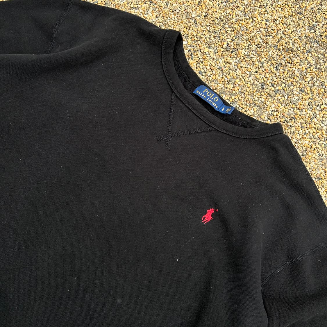 폴로(POLO RalphLauren)블랙 크루넥 맨투맨 상품이미지2