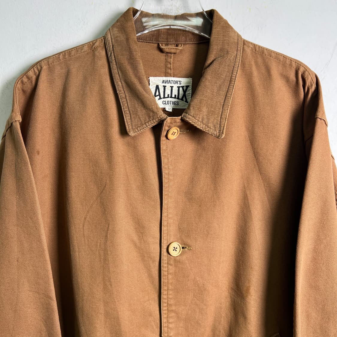 ALLIX 빈티지 브라운 코튼 워크 자켓 상품이미지4