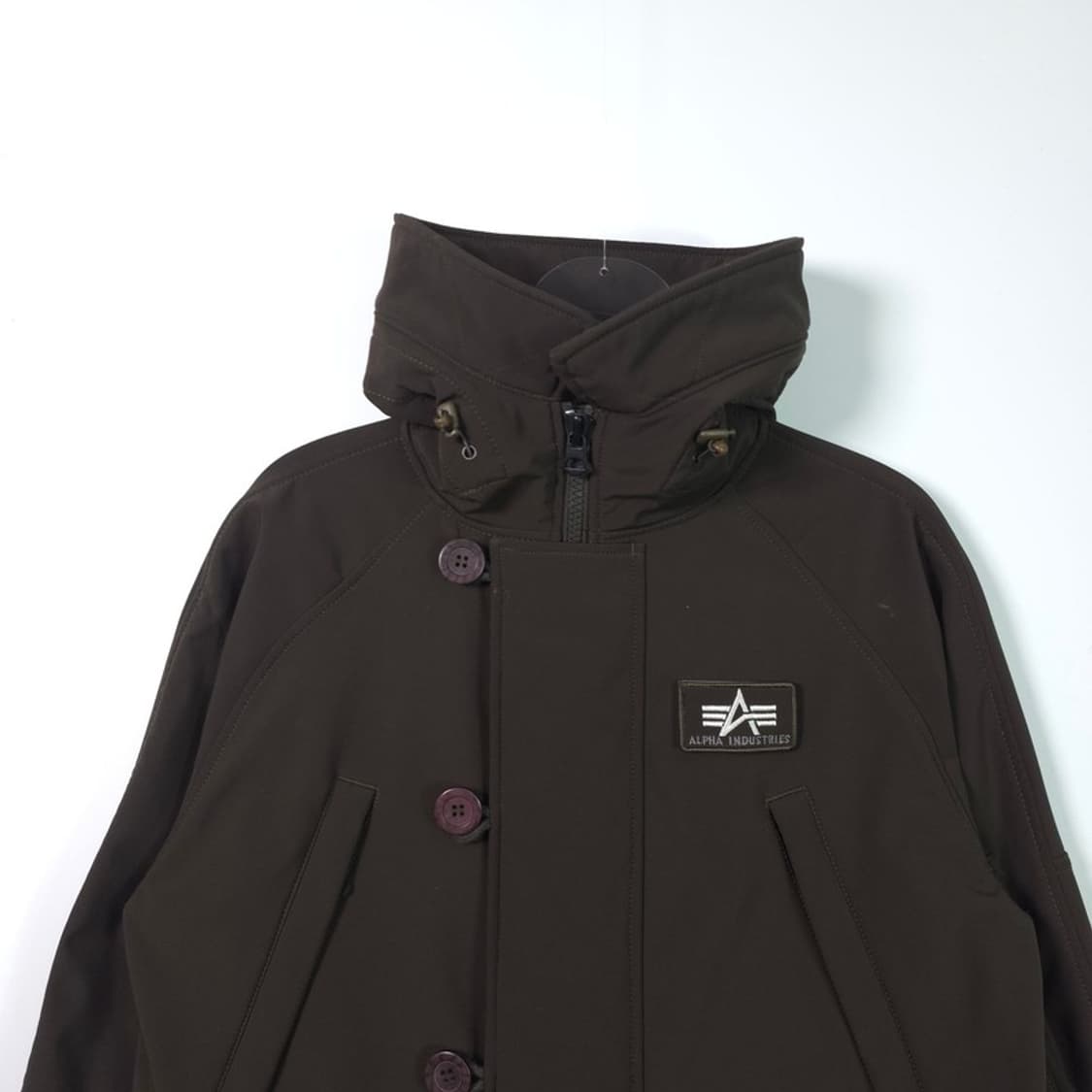 알파인더스트리 다크 브라운 소프트쉘 테크니컬 자켓 XS 상품이미지3