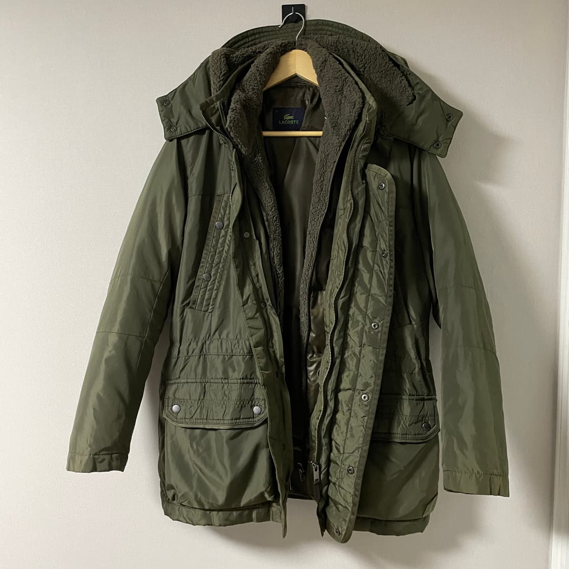 라코스테 남성 2in-1 야상패딩점퍼 105 상품이미지7