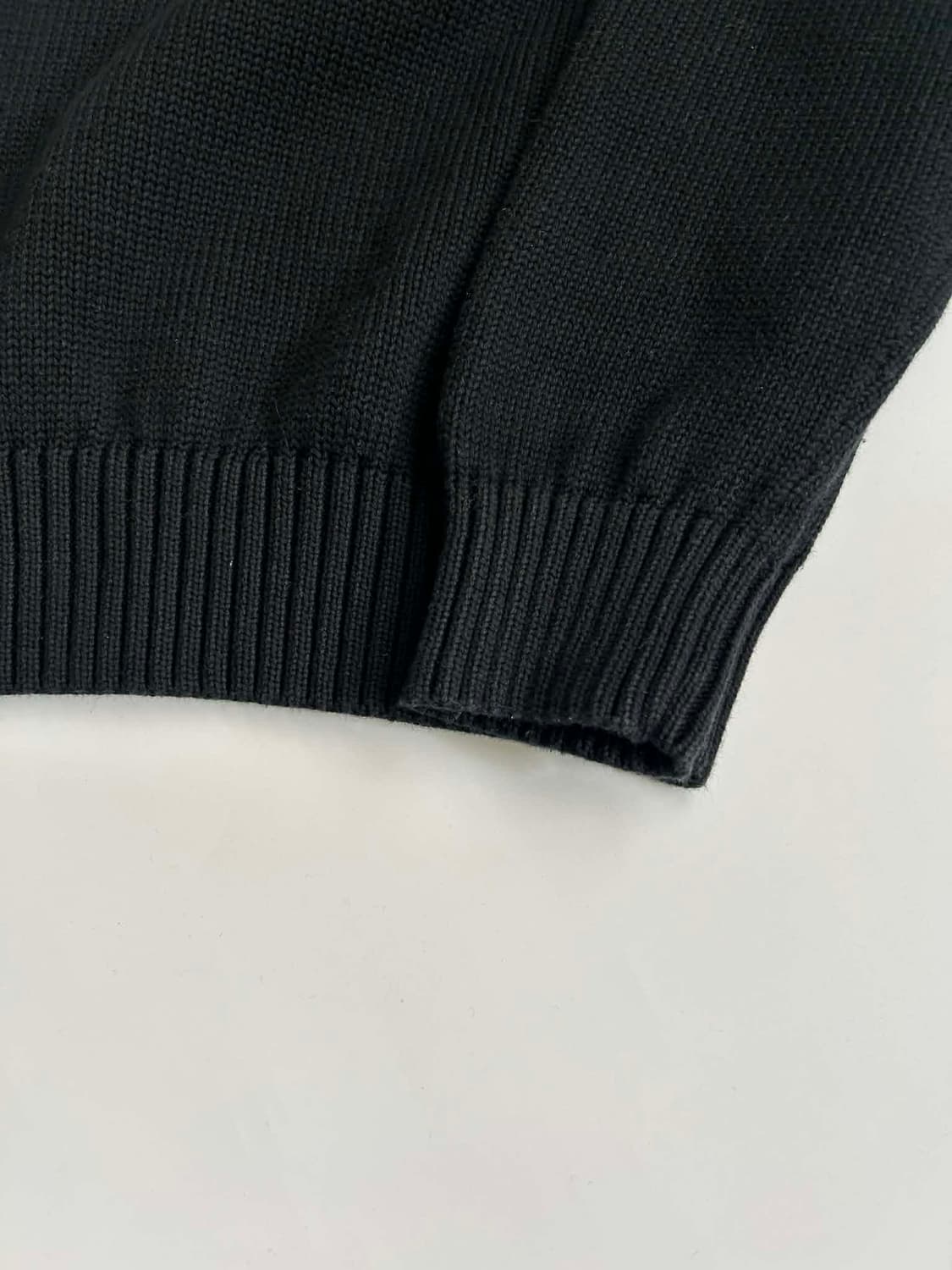 [L] 폴로 랄프로렌 신형 큐알 블랙 크루넥 코튼 니트 스웨터 상품이미지9