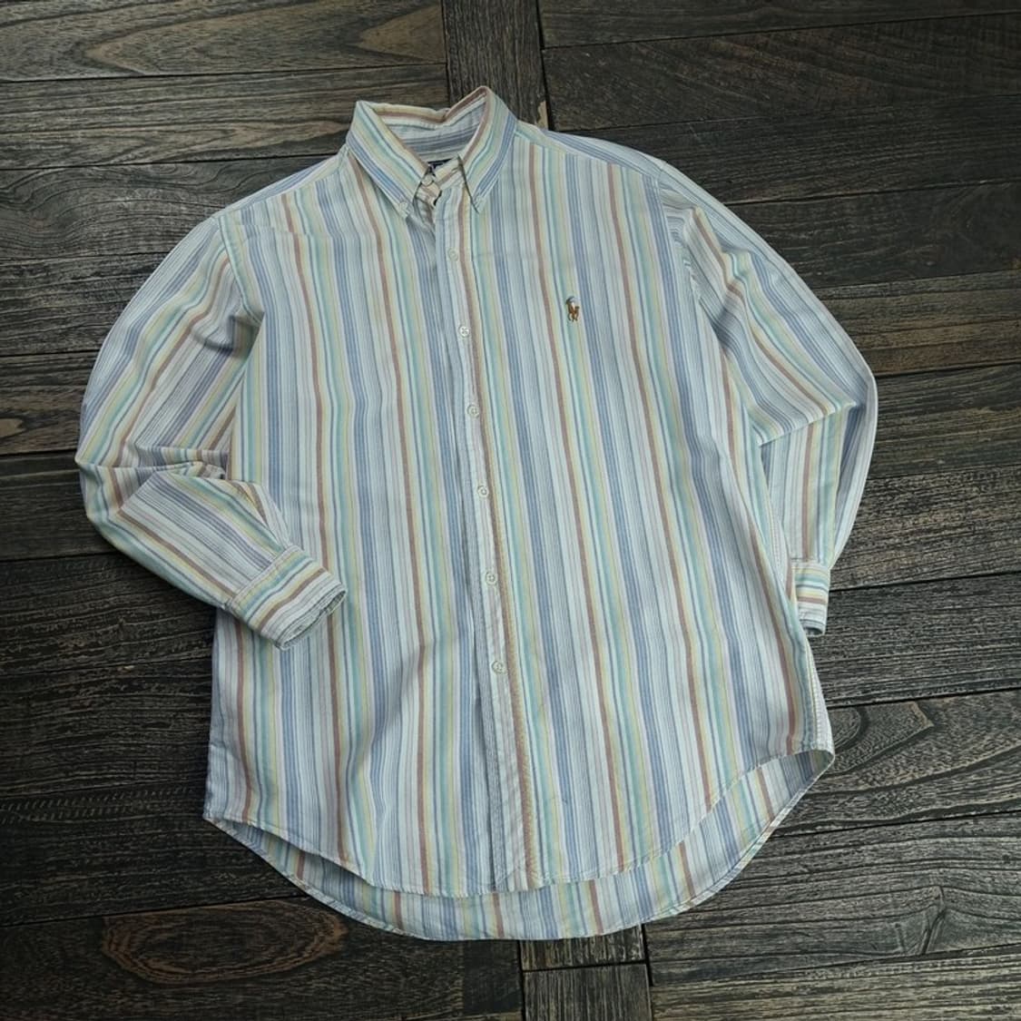 [폴로 랄프로렌] 90'S 빈티지 스트라이프 셔츠 M18746 상품이미지1