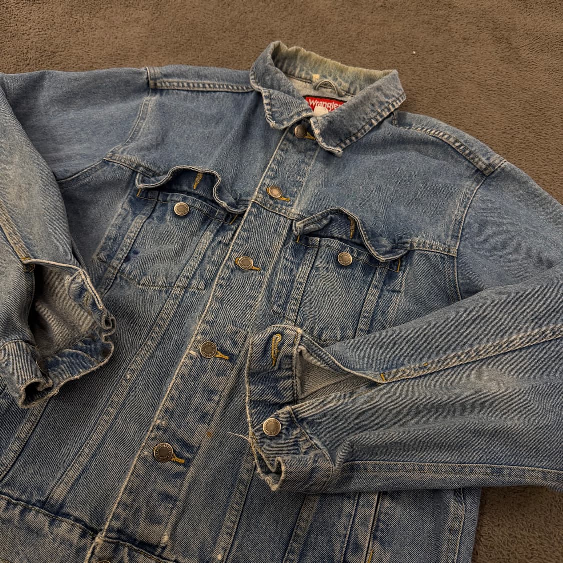 [ 정품/L ] 랭글러 빈티지 데님 트러커 청자켓 상품이미지1