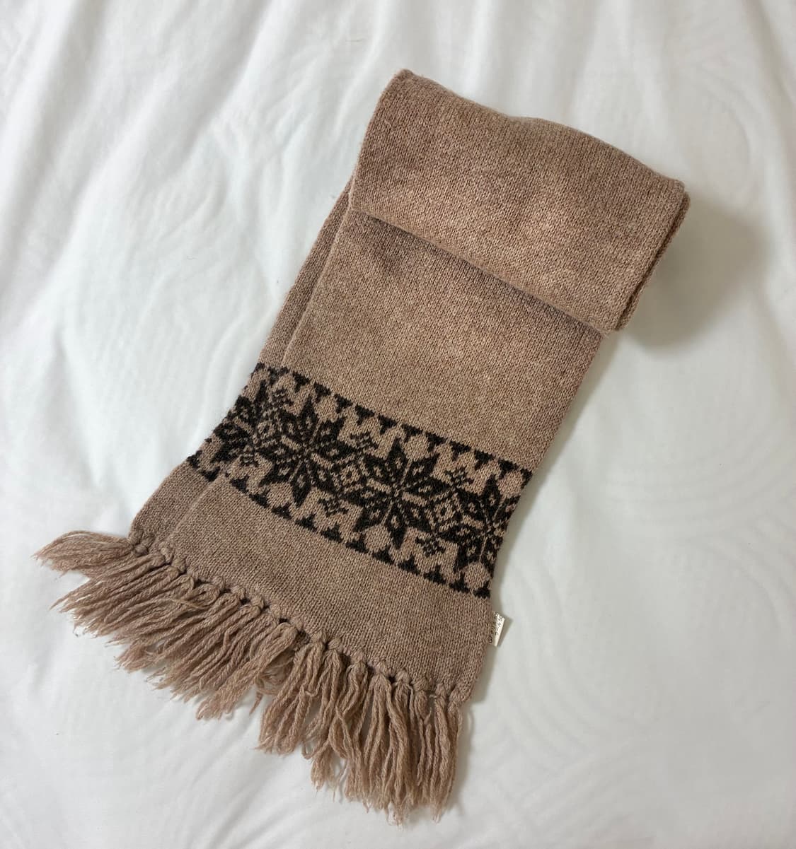 빈티지 노르딕 패턴 목도리 상품이미지1