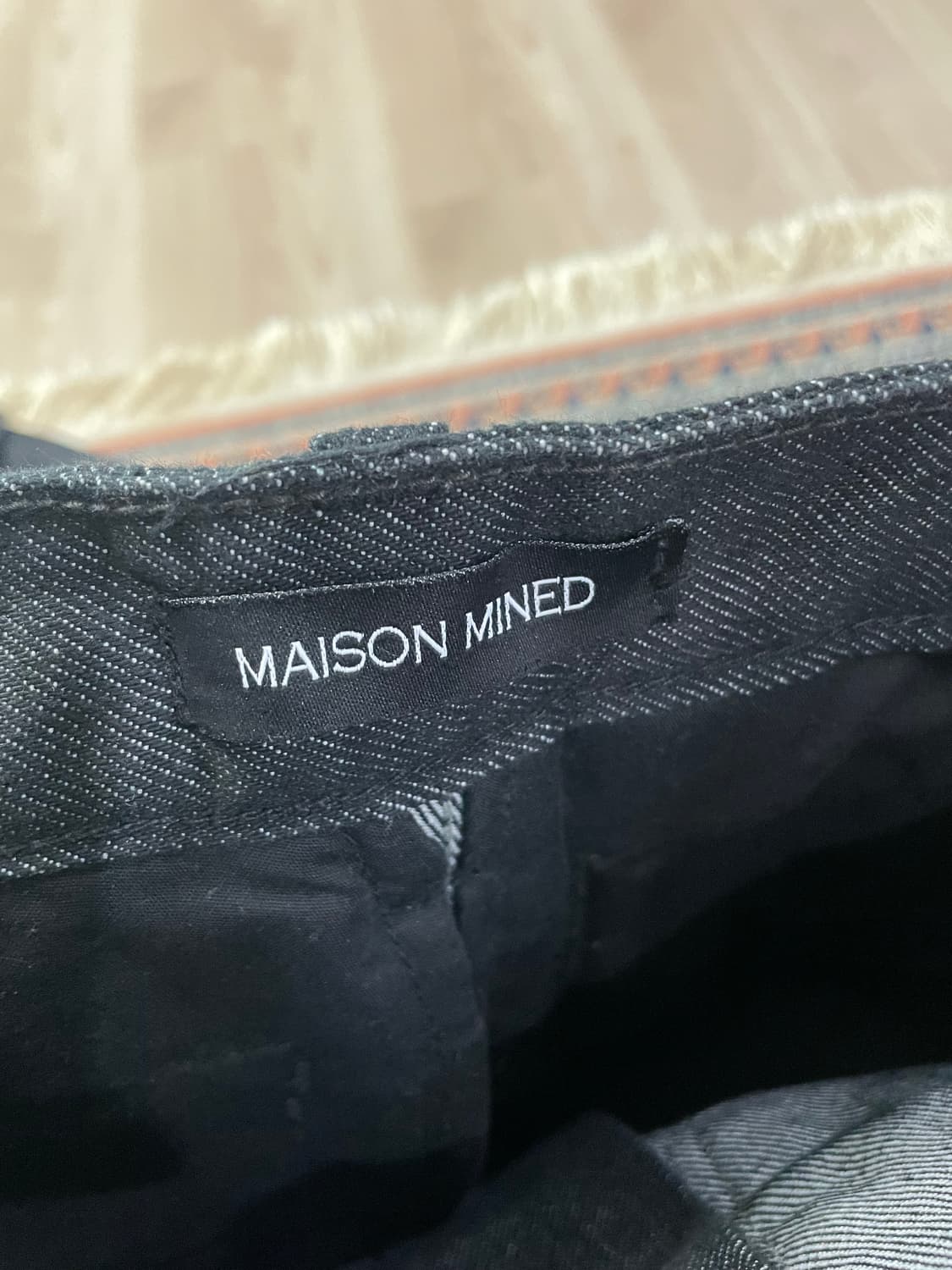 메종미네드 데님 흑청 셋업 M 상품이미지4