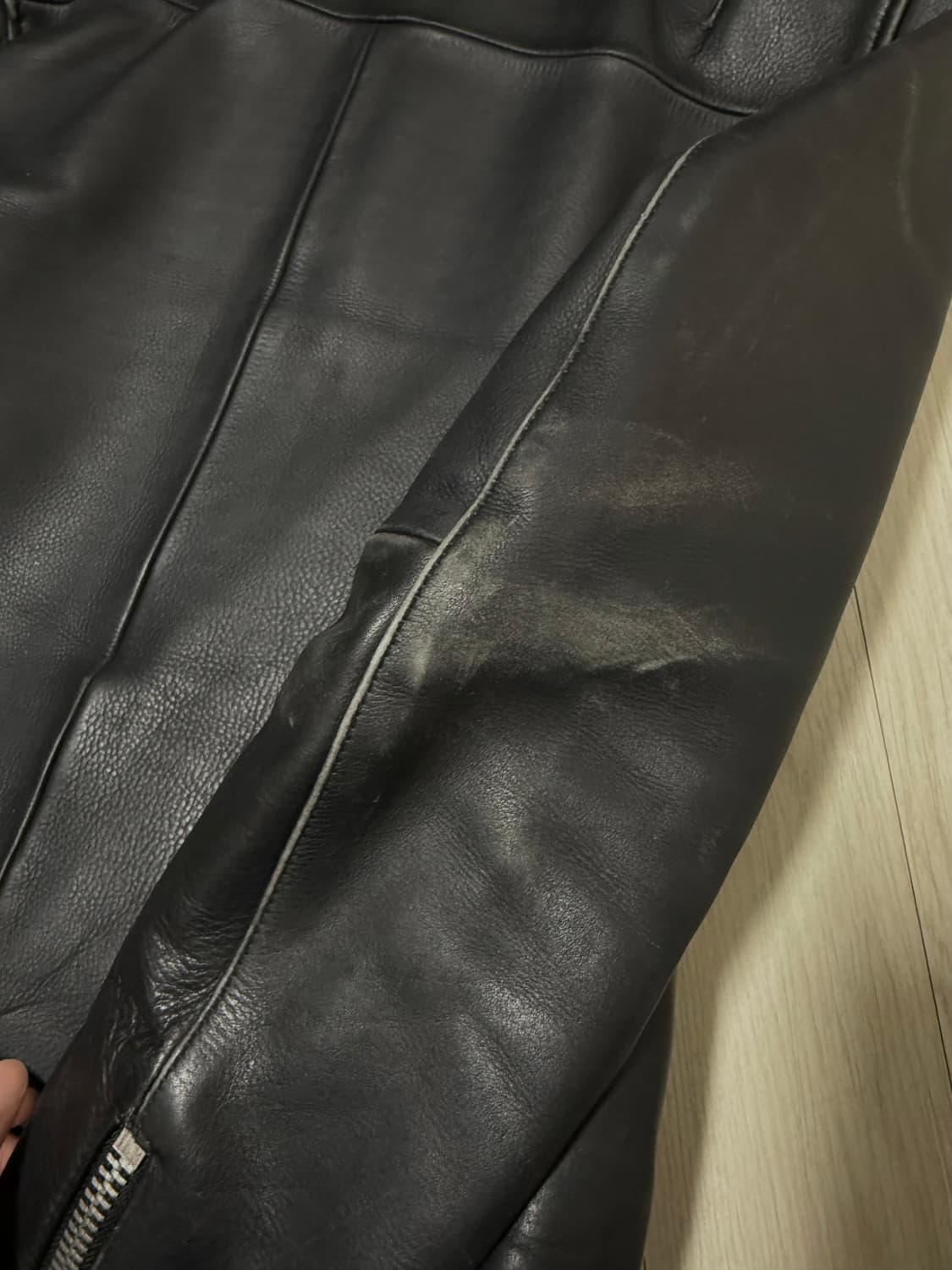 H&M 카우 레더자켓 상품이미지4