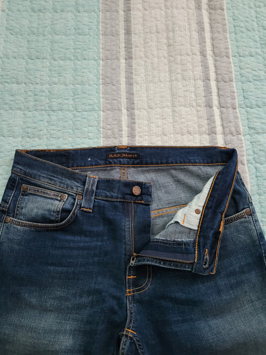 누디진 Nudie jeans 테잎테드 라들레드 레드캐스트 중청 슬림스키니 상품이미지2