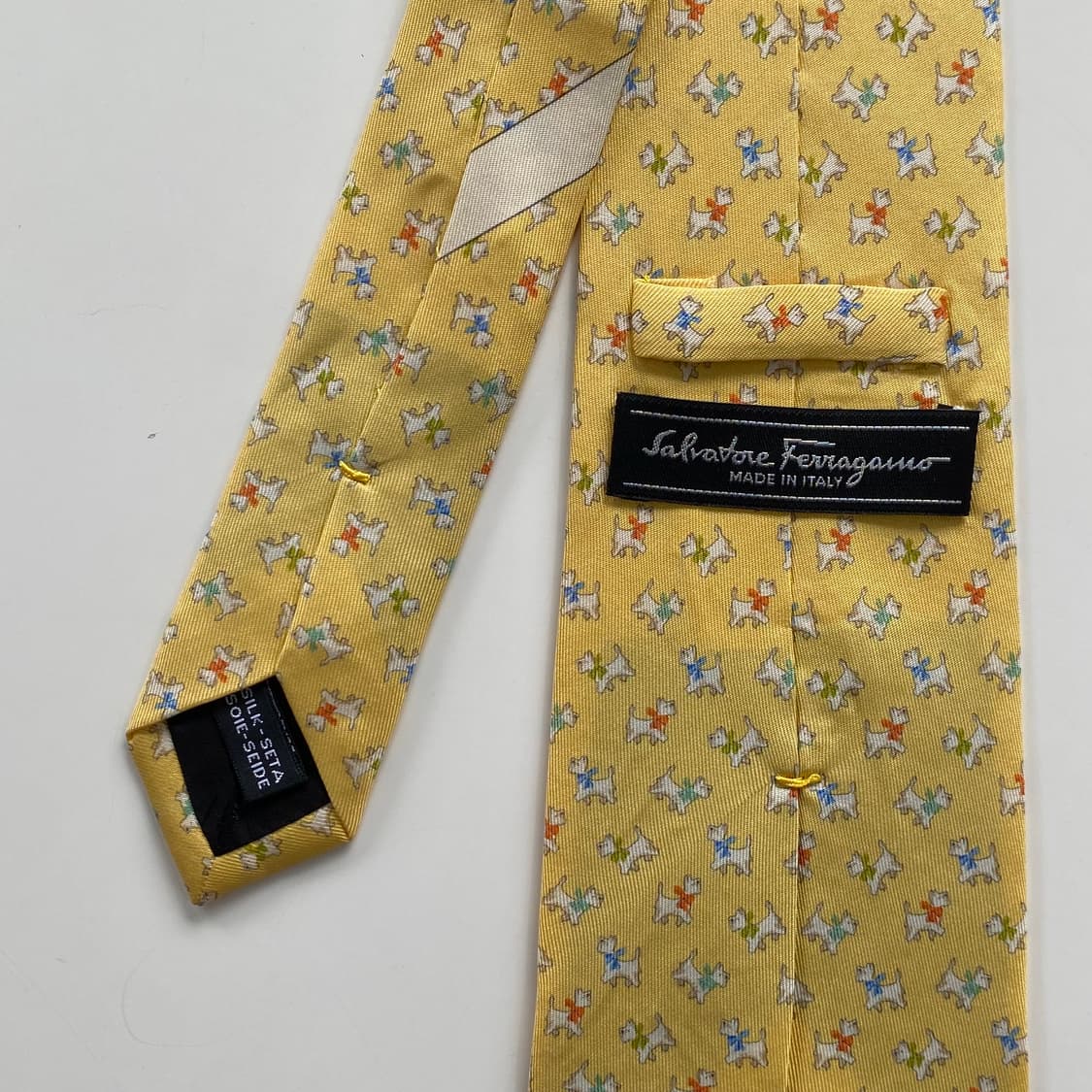 페레가모(Ferragamo) 명품 정품 넥타이 8.7cm 상품이미지6