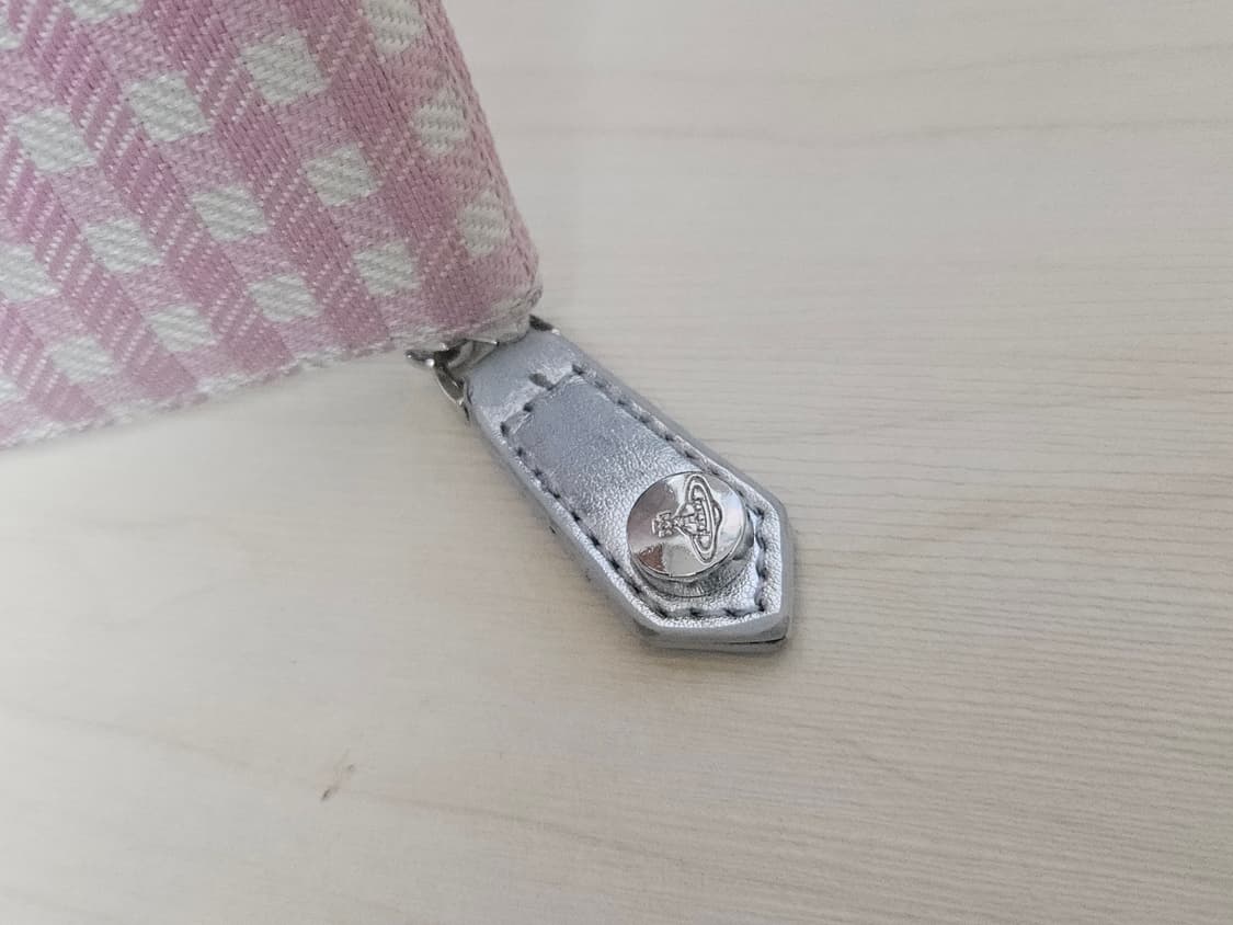 비비안웨스트우드 카드 체크무늬 코튼 지갑 상품이미지4