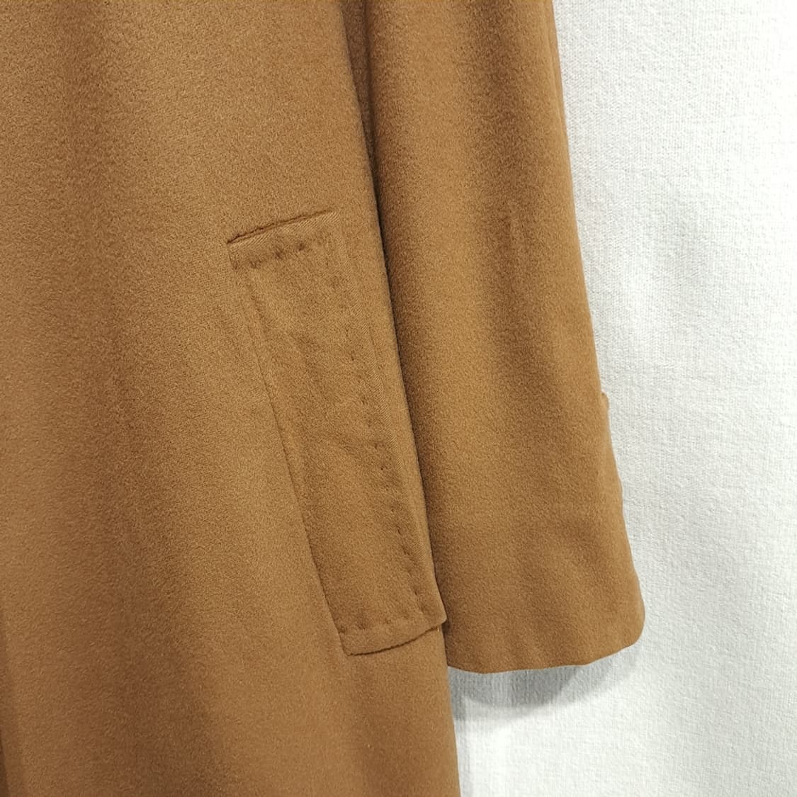 CN985W L 버버리 클래식카멜 노바체크 라이닝 울 롱코트 상품이미지9