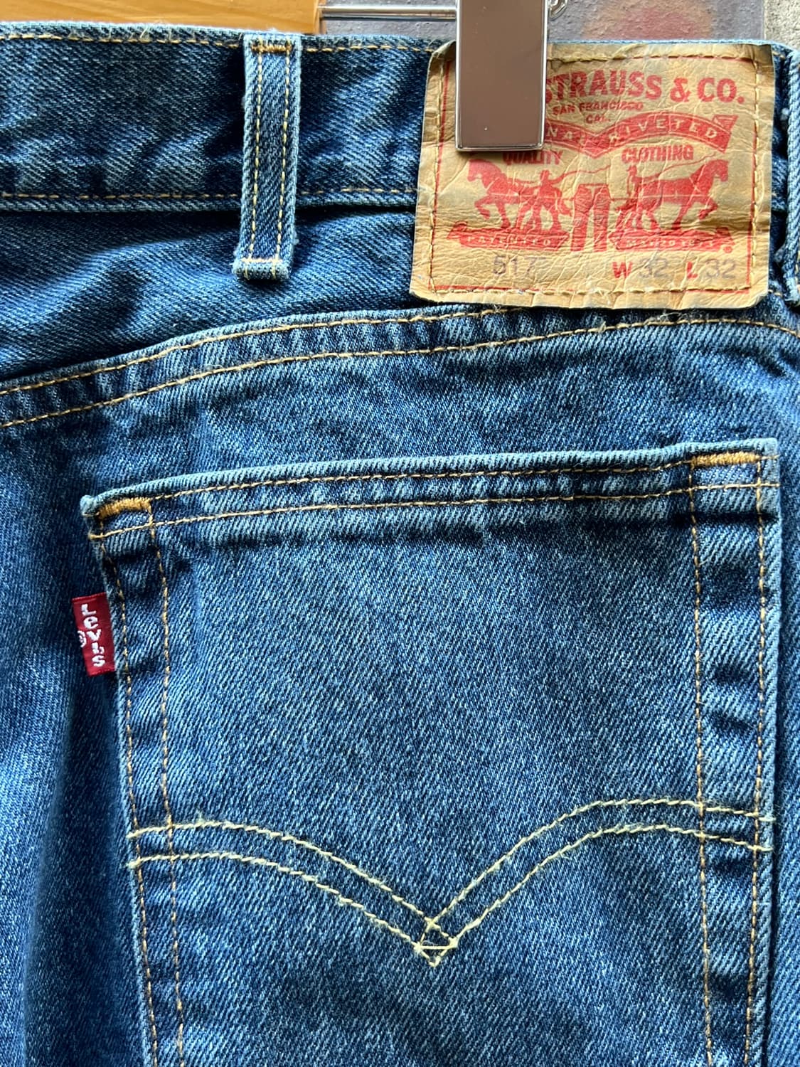 [32x32] 리바이스 517 부츠컷 중청 데님 팬츠 상품이미지8