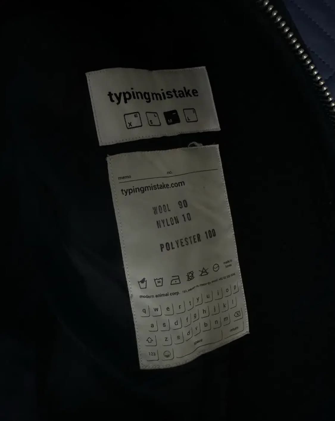 타이핑미스테이크 파이핑 블루종 자켓 상품이미지3