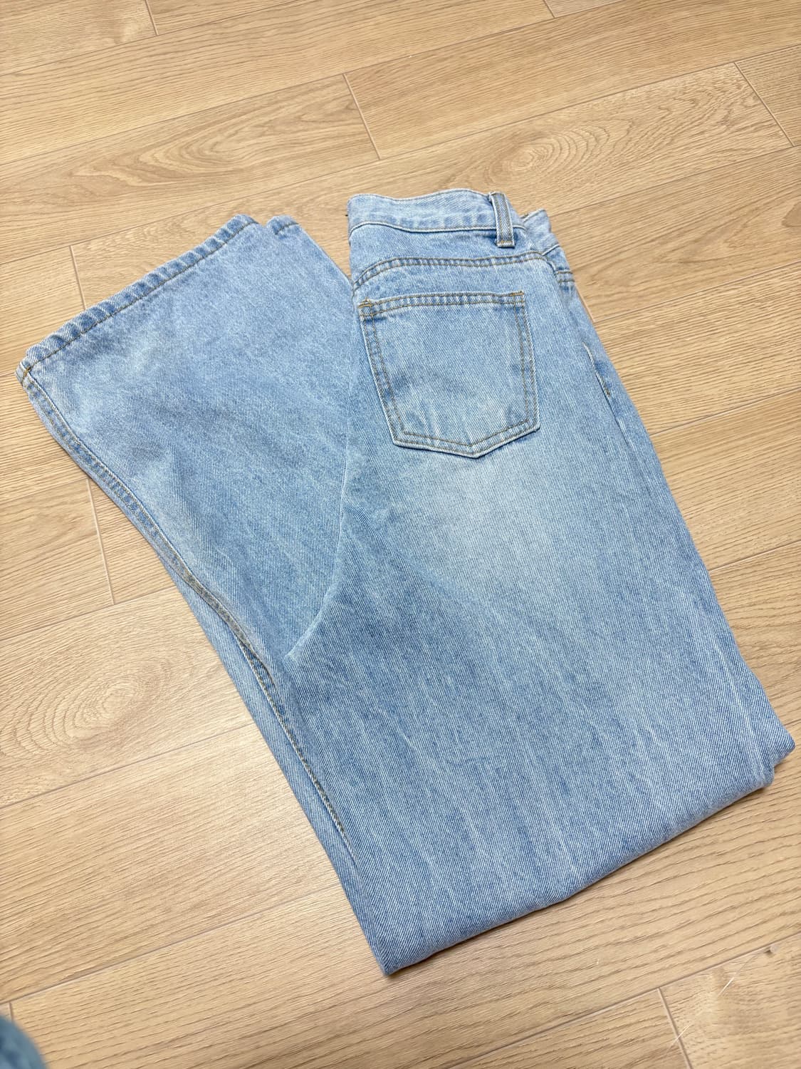 연청 아이스 블루 와이드 팬츠 s 상품이미지1