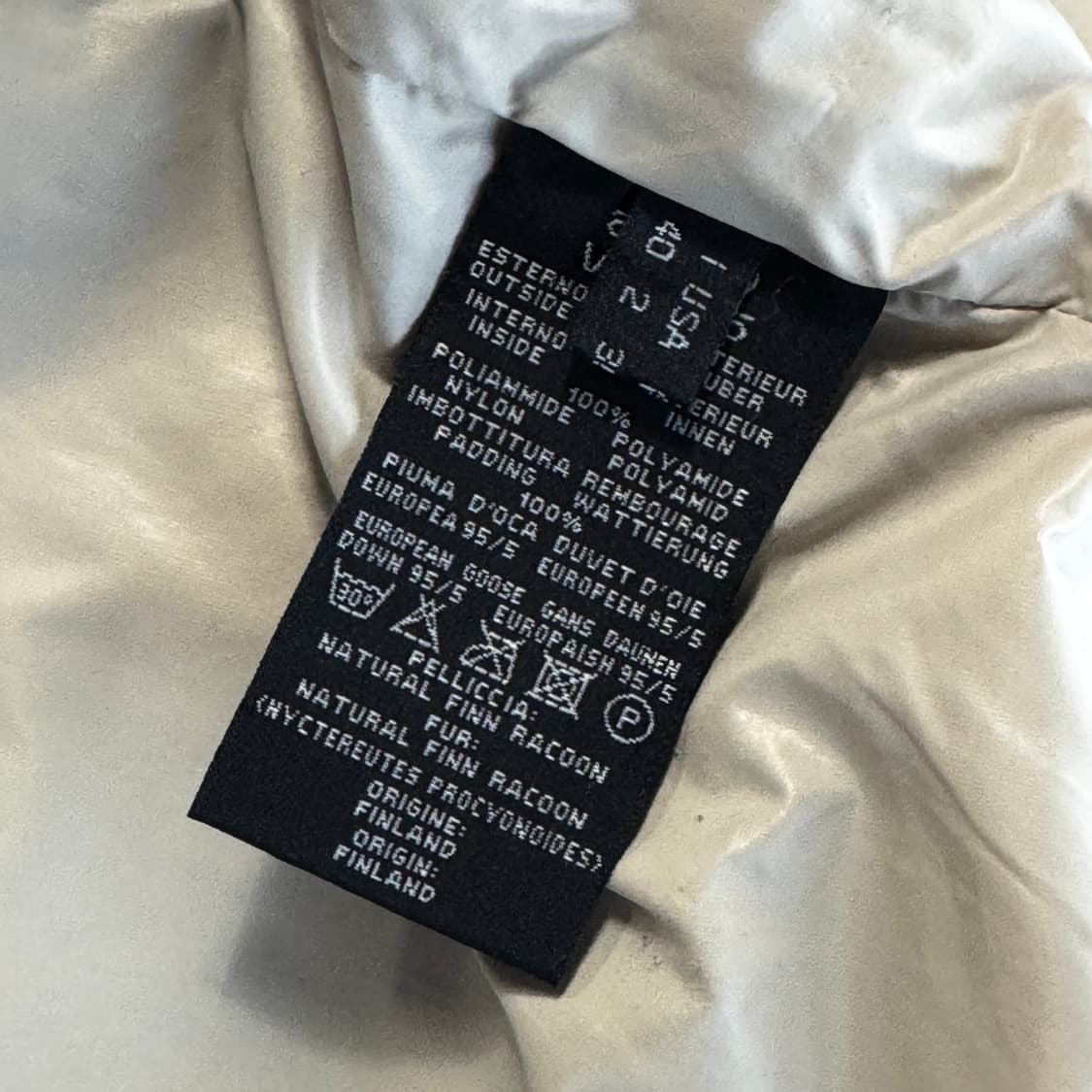 애드 add 라쿤 퍼 후드 구스 다운 패딩 상품이미지4