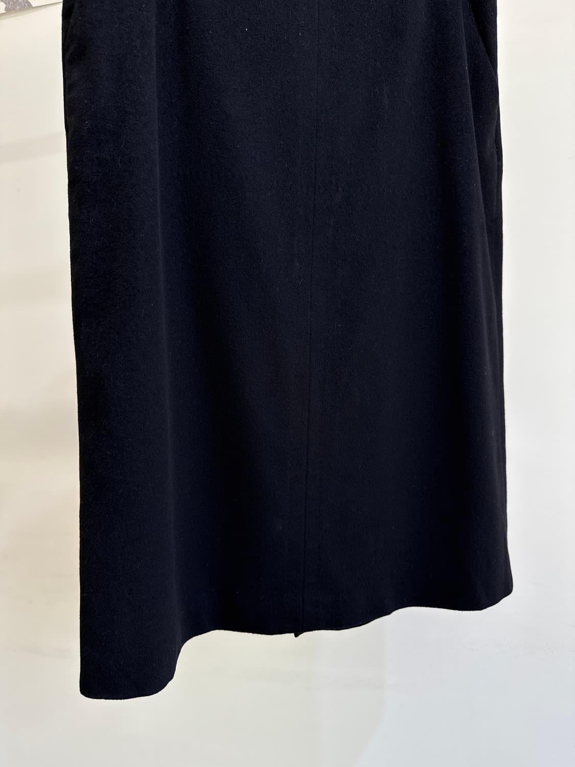 MAX MARA (Made in Italy) 울 블랙 미디 스커트  상품이미지3