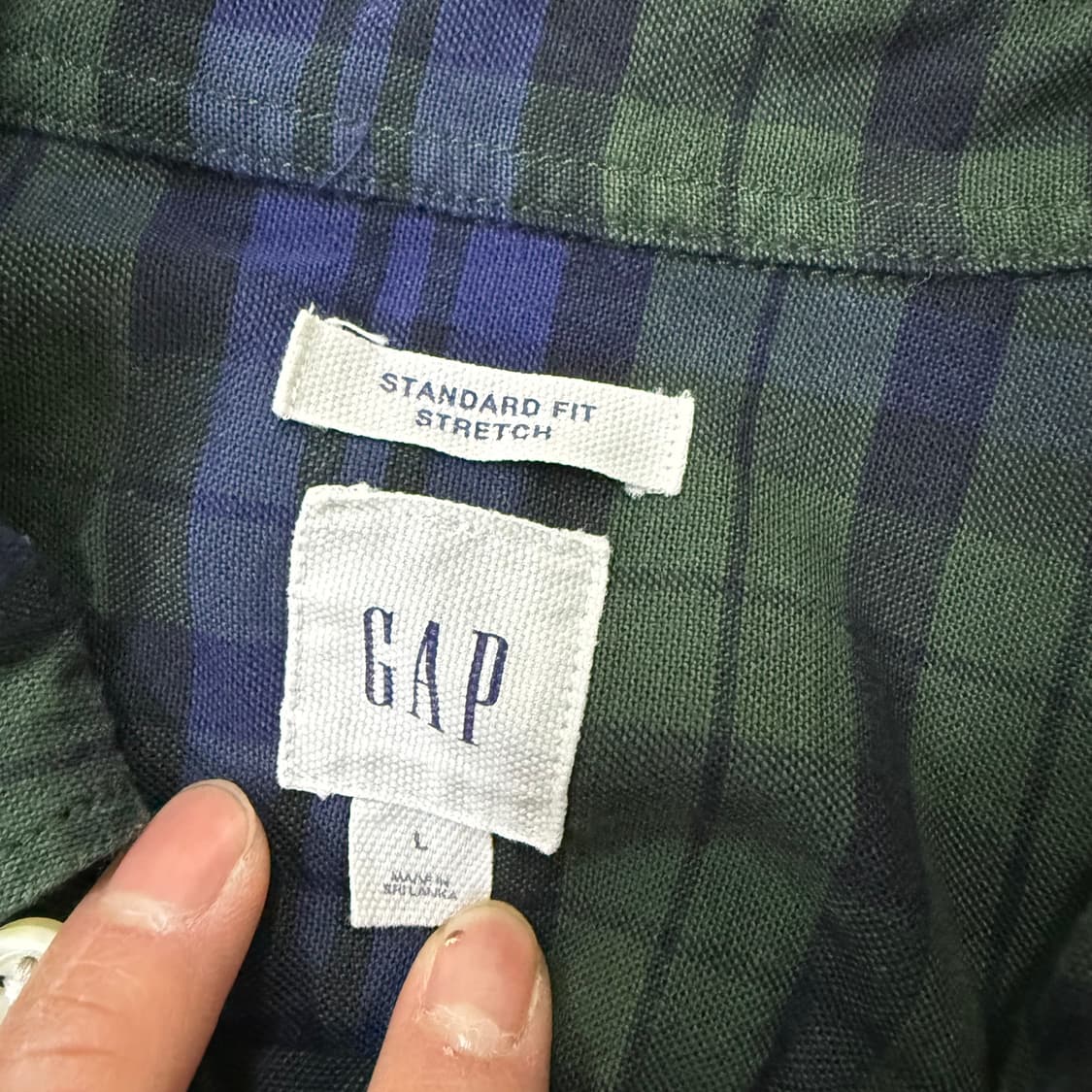 [L] GAP 갭 체크셔츠 1231T1 상품이미지3