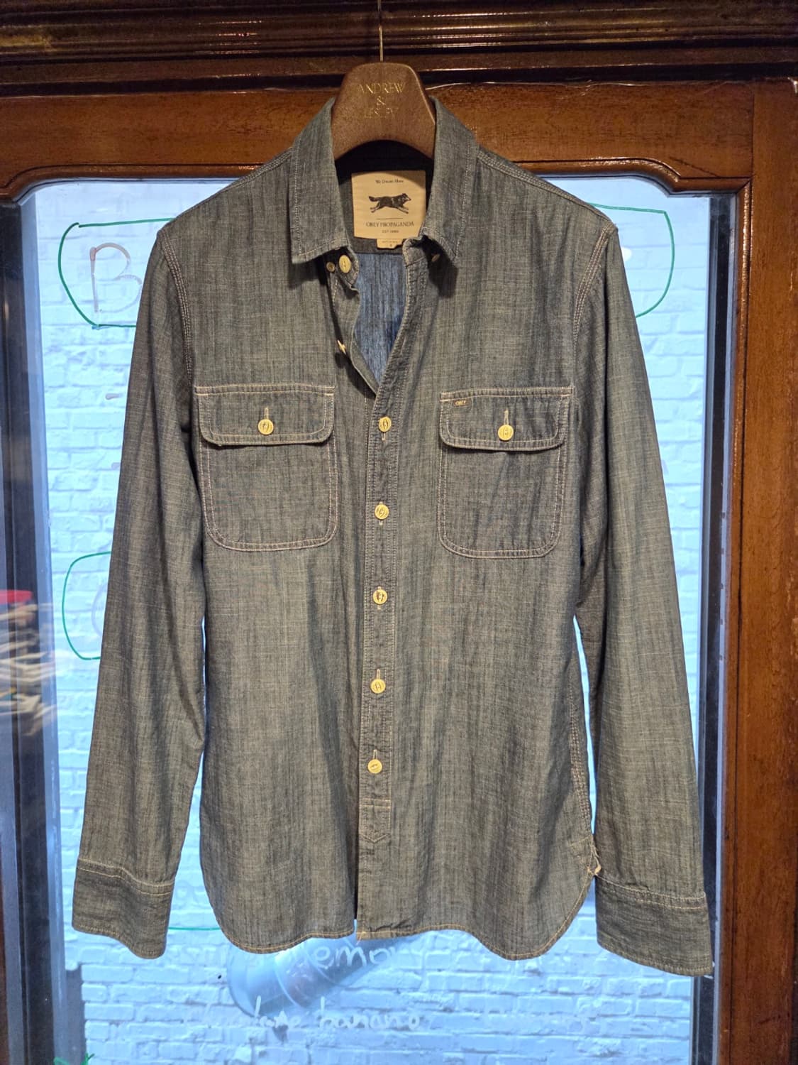 오베이 샴브레이 셔츠 상품이미지10