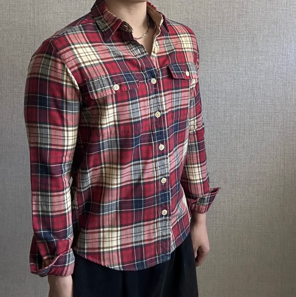 폴로 랄프로렌 엘보우 패치 웨스턴 체크 셔츠 상품이미지2