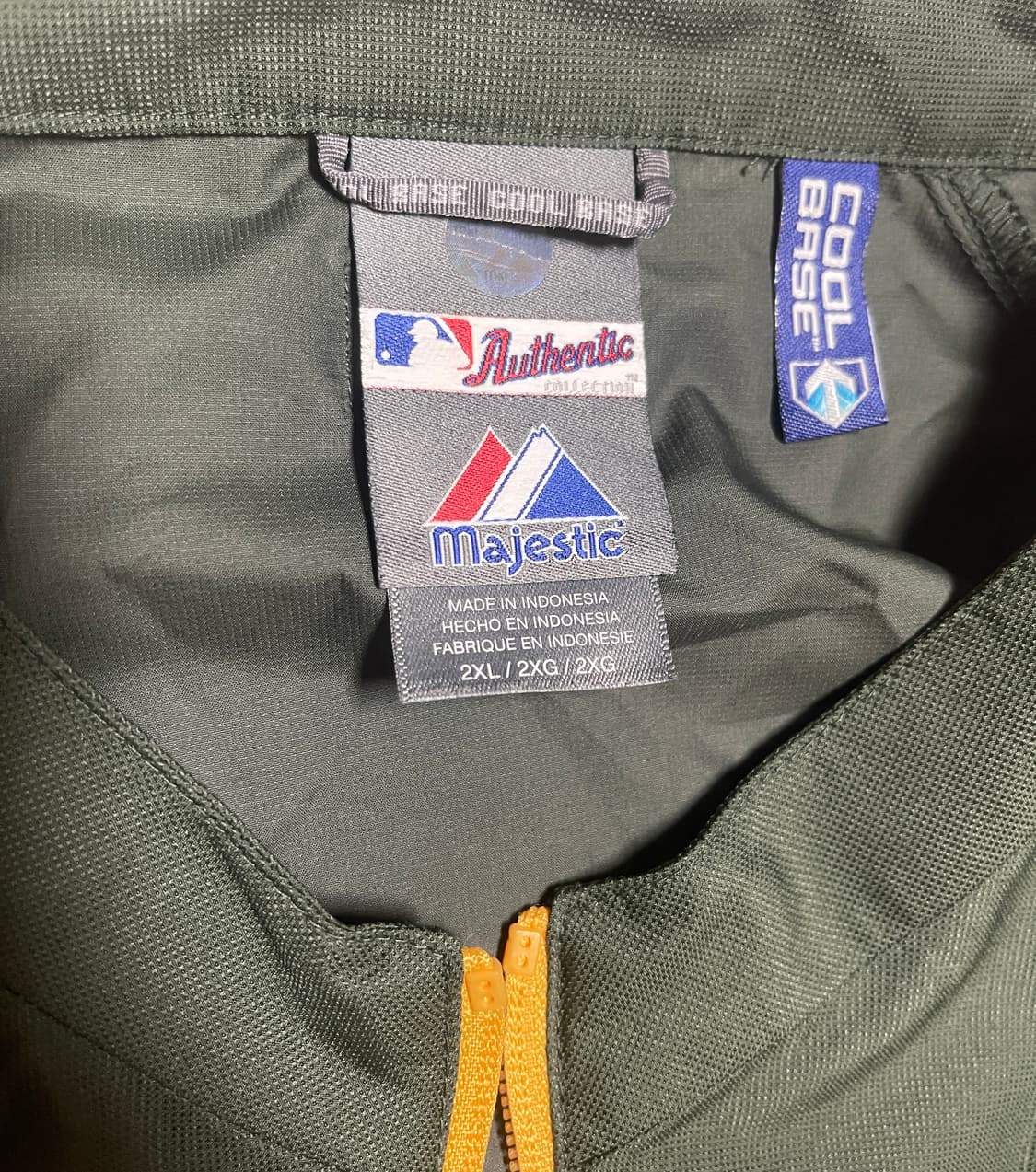Majestic oakland Athletics 풀오버 바람막이 2XL 상품이미지3