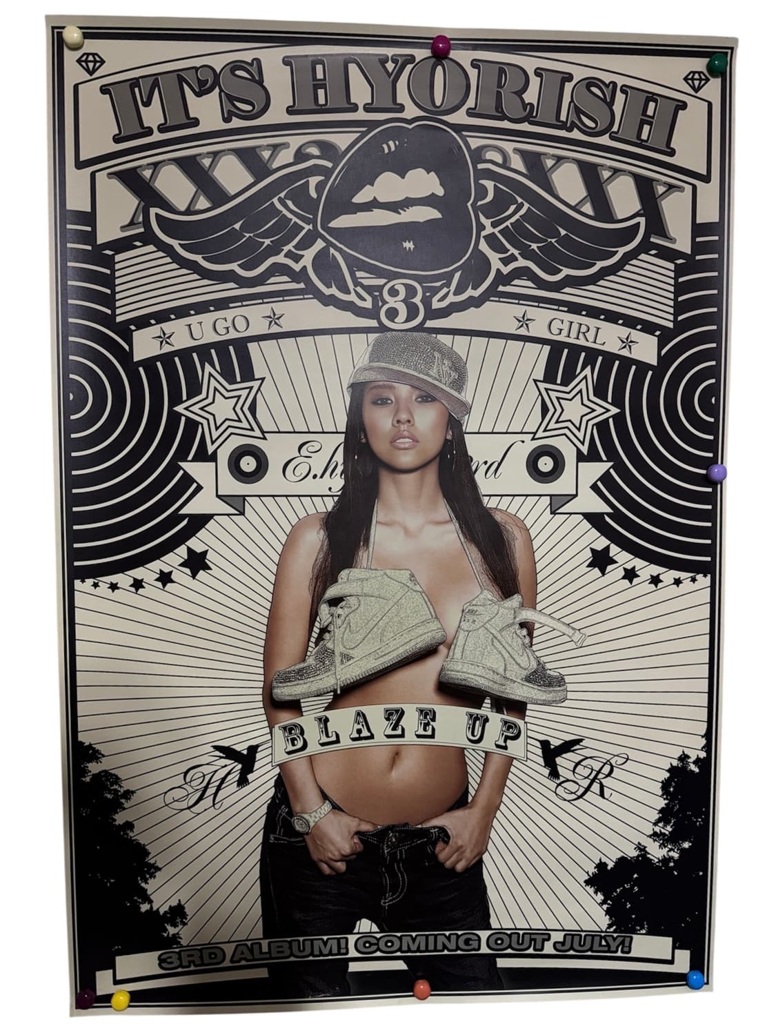 이효리 LEE HYO LEE 3집 Its Hyorish 오리지널포스터 상품이미지1