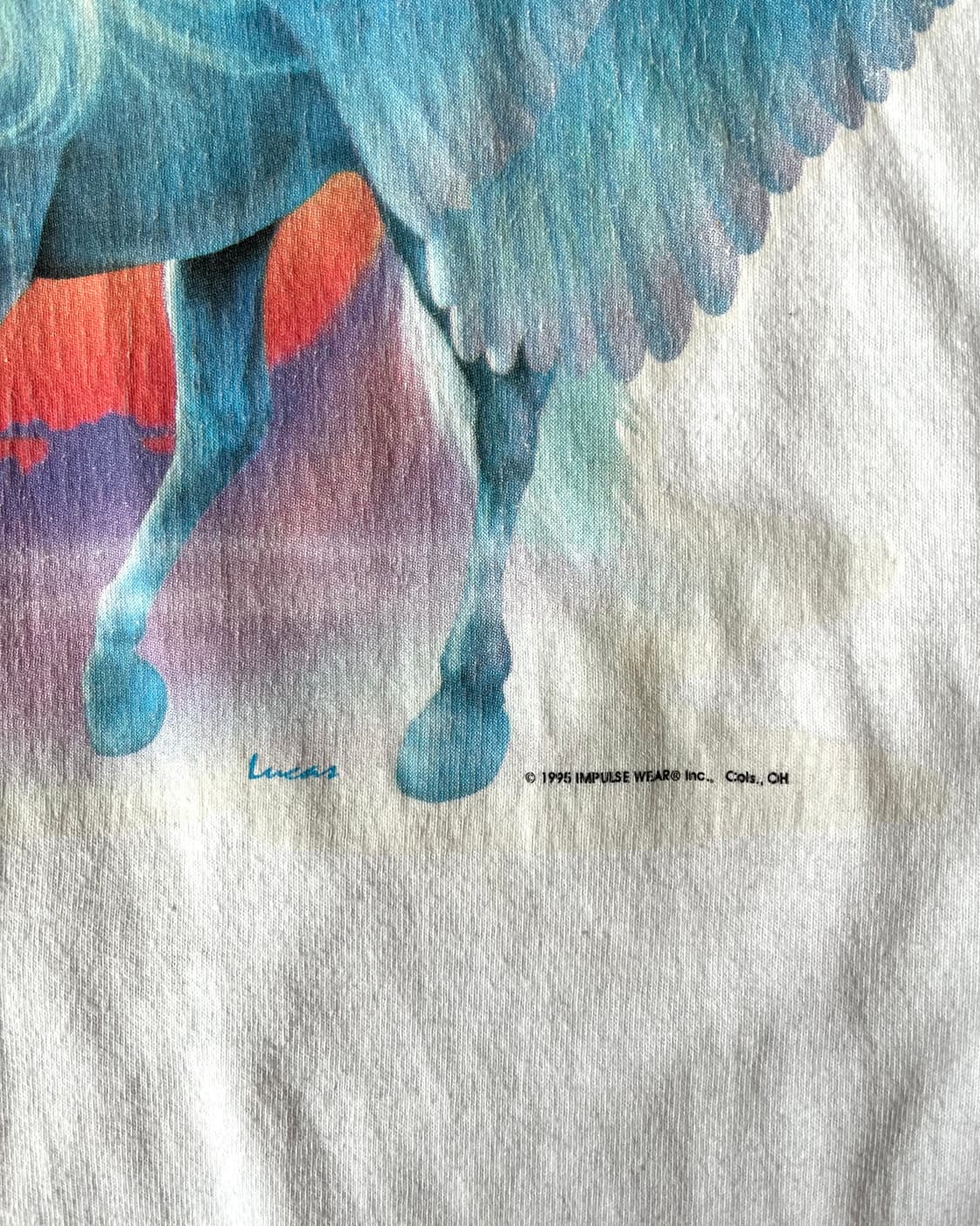 1990s "Pegasus" USA Vintage 1/2 T-Shirt 상품이미지6
