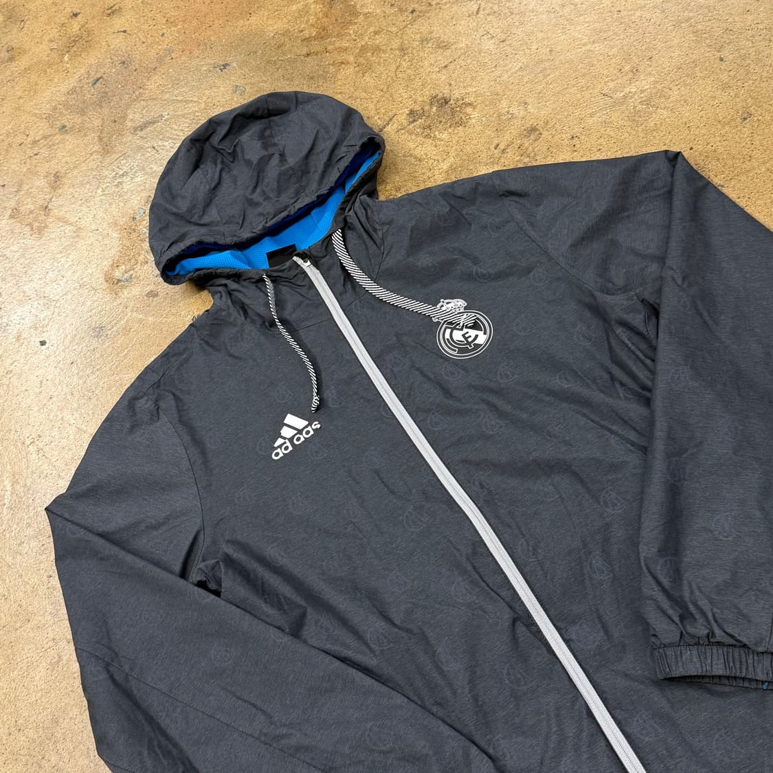[정품/95] 아디다스 레알마드리드 후드 바람막이 블랙 b17 상품이미지1