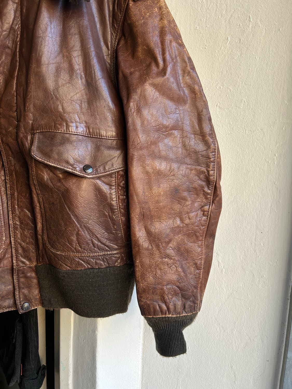 80‘s Schott 쇼트 G-1 가죽자켓 상품이미지2