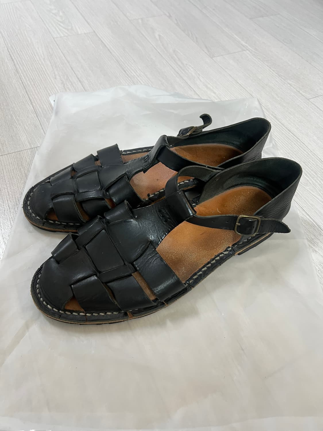 스티브 모노 피셔맨 샌들 블랙 260사이즈 상품이미지1