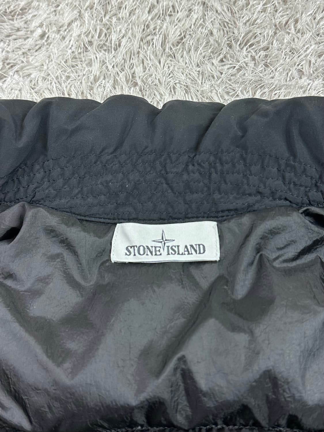 [M] 정품 스톤아일랜드 18FW 크링클랩스 논후드 패딩 블랙 상품이미지5