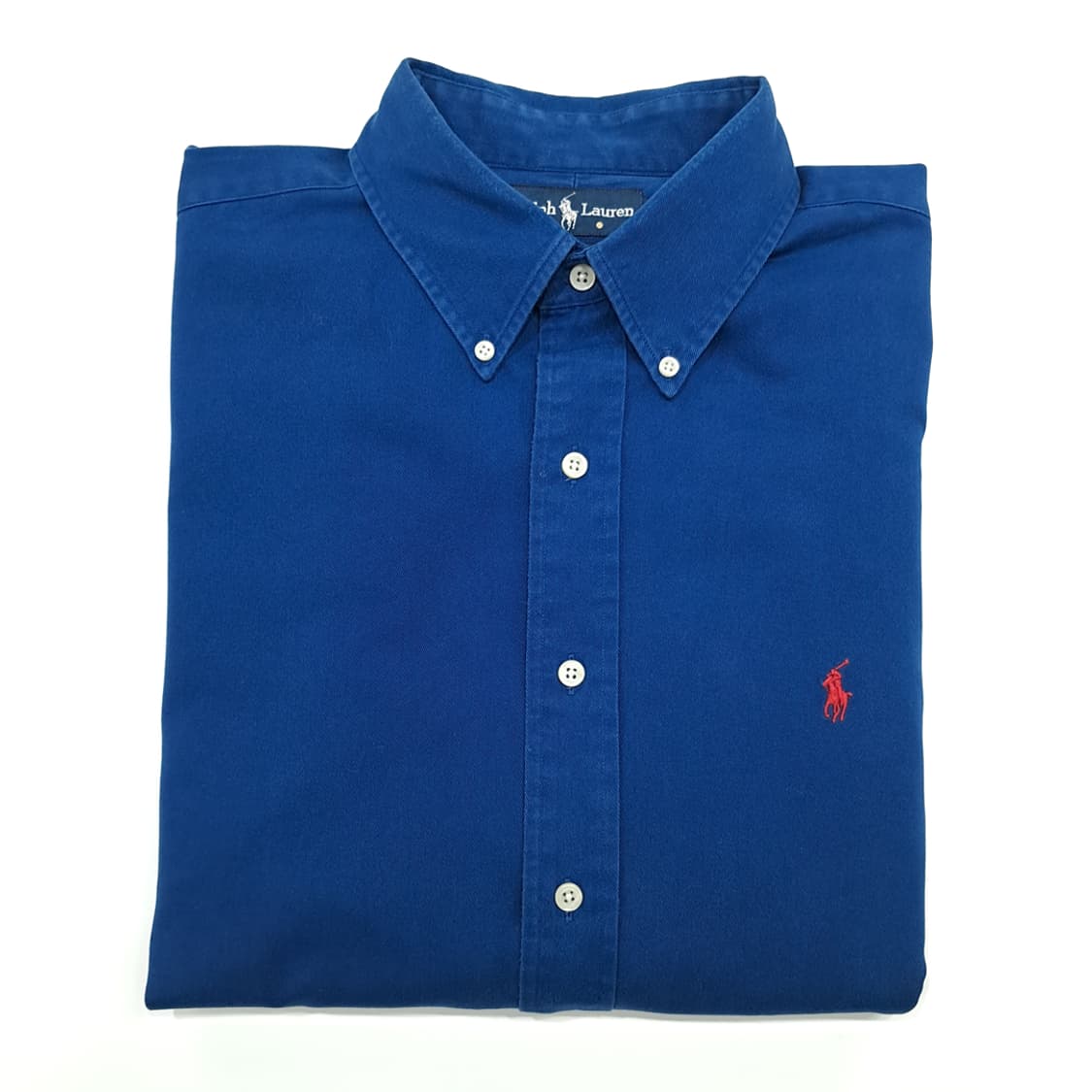 CN885 XL 폴로 랄프로렌 가먼트다이드 블루 긴팔 셔츠 남방 상품이미지8