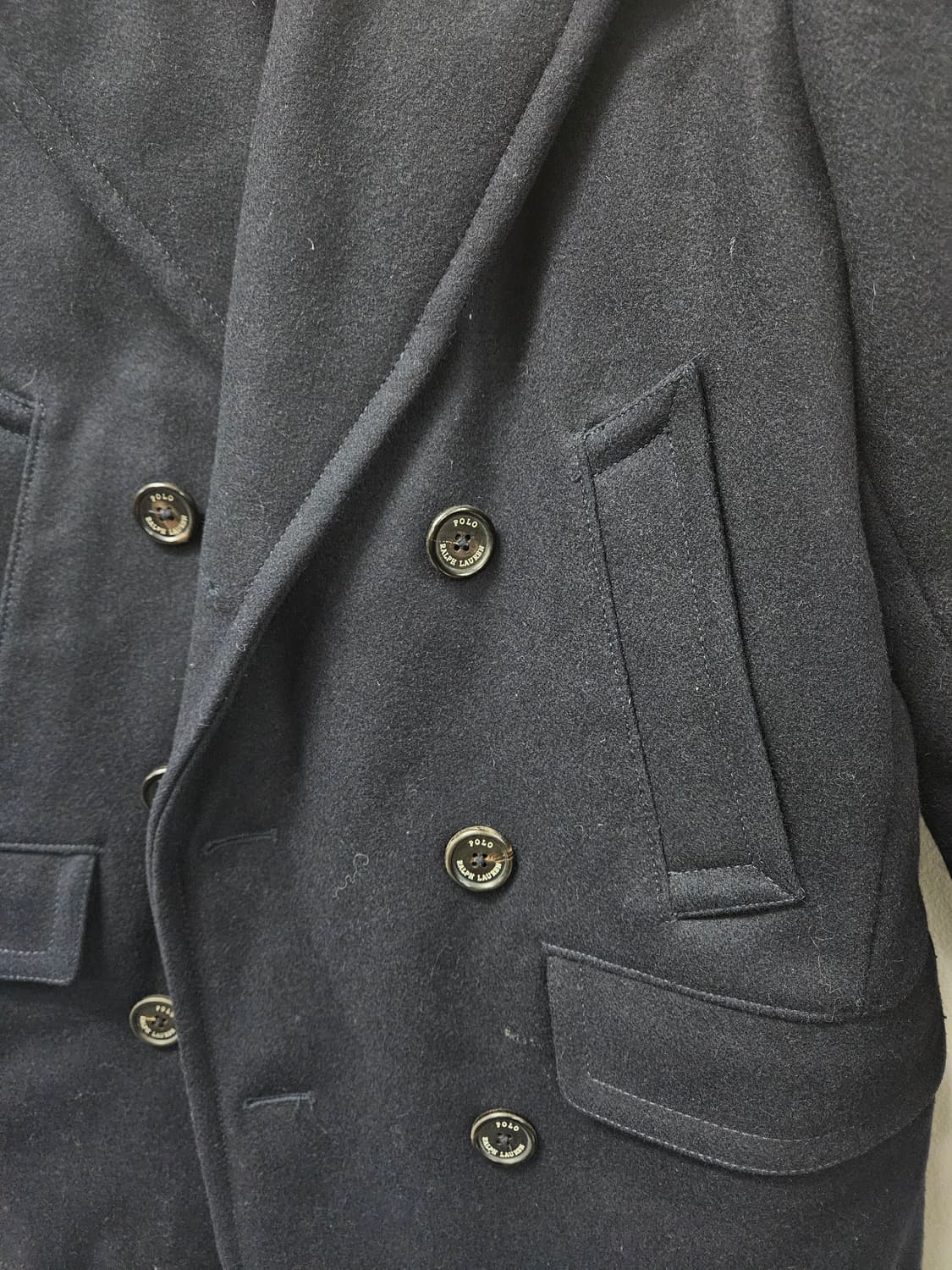 폴로 랄프로렌  울 피코트 패딩안감 상품이미지3