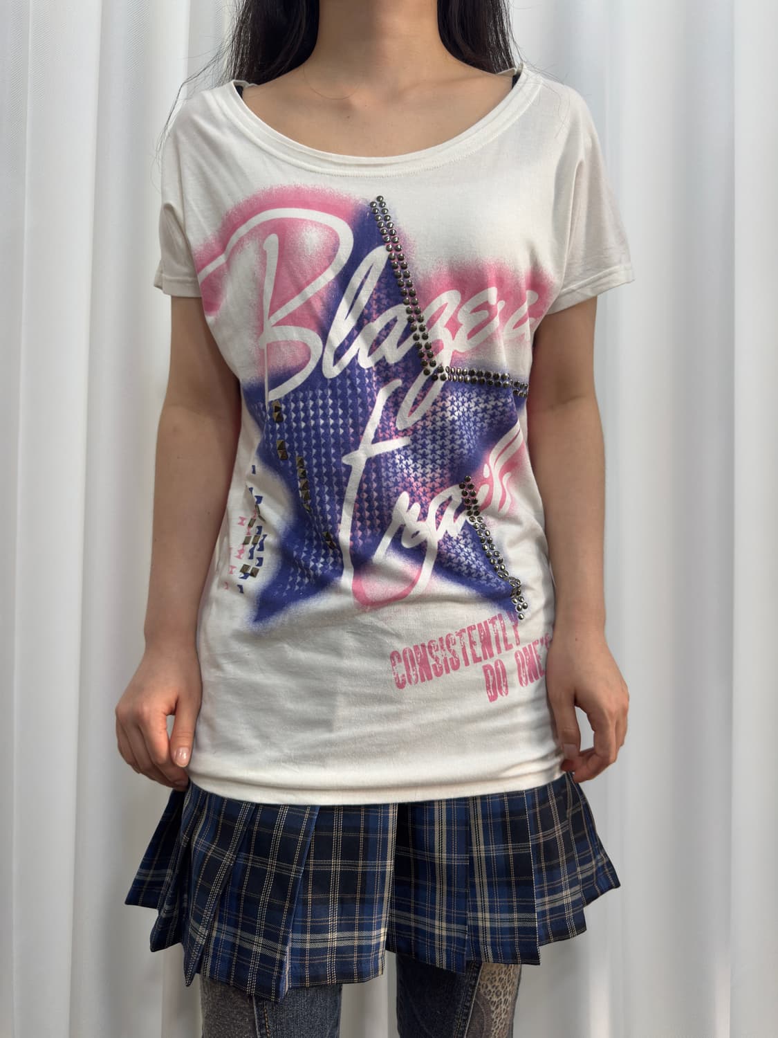 check pleats skirt 상품이미지4